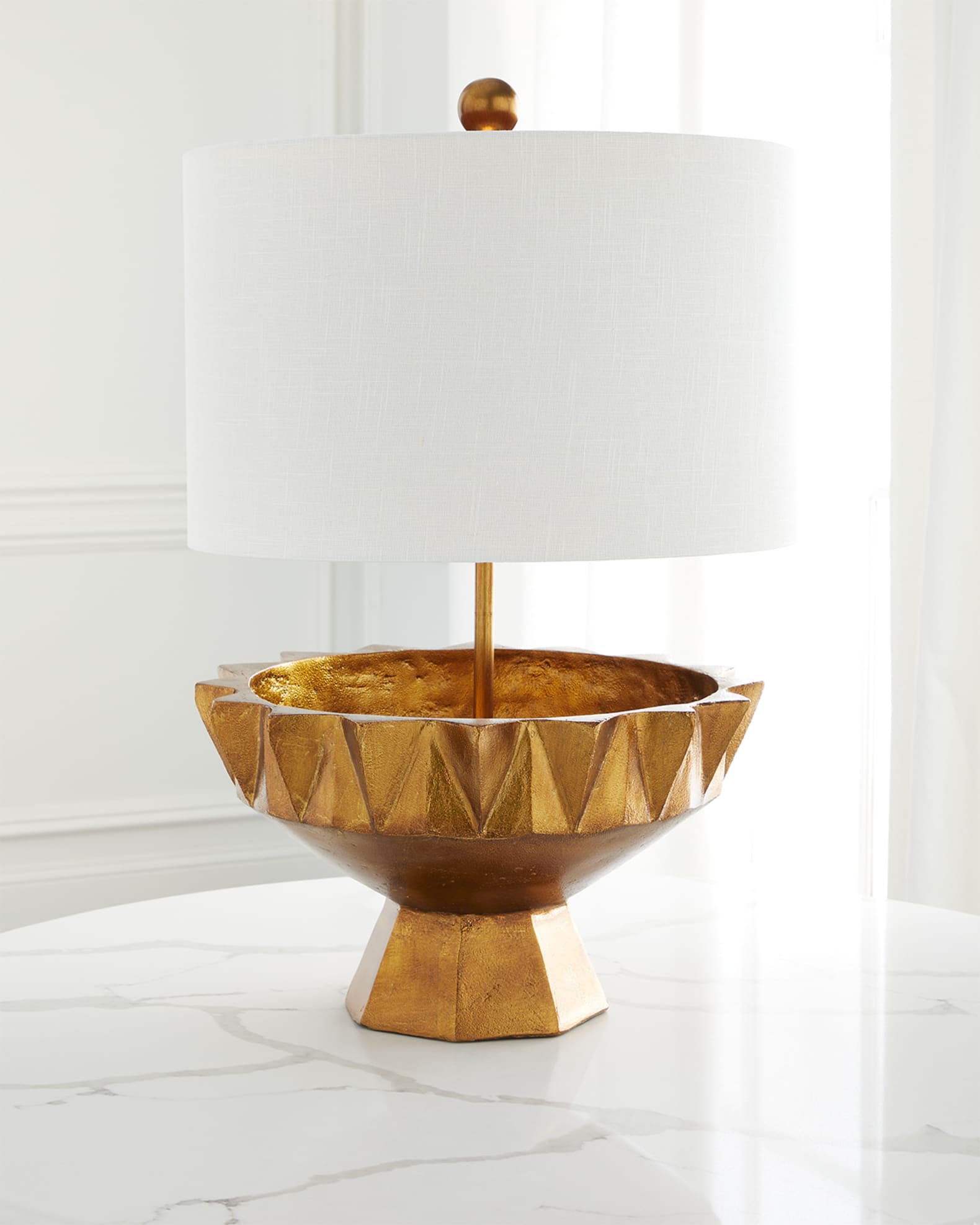 Glass and gold table lamps on sale