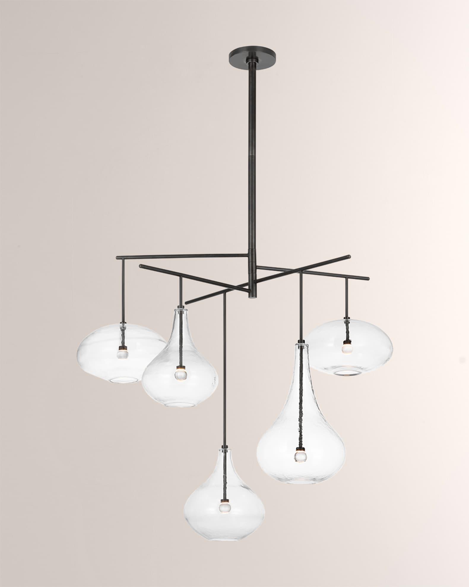 Visual Comfort Signature Lomme XL Chandelier in Soft Brass by Champilamaud