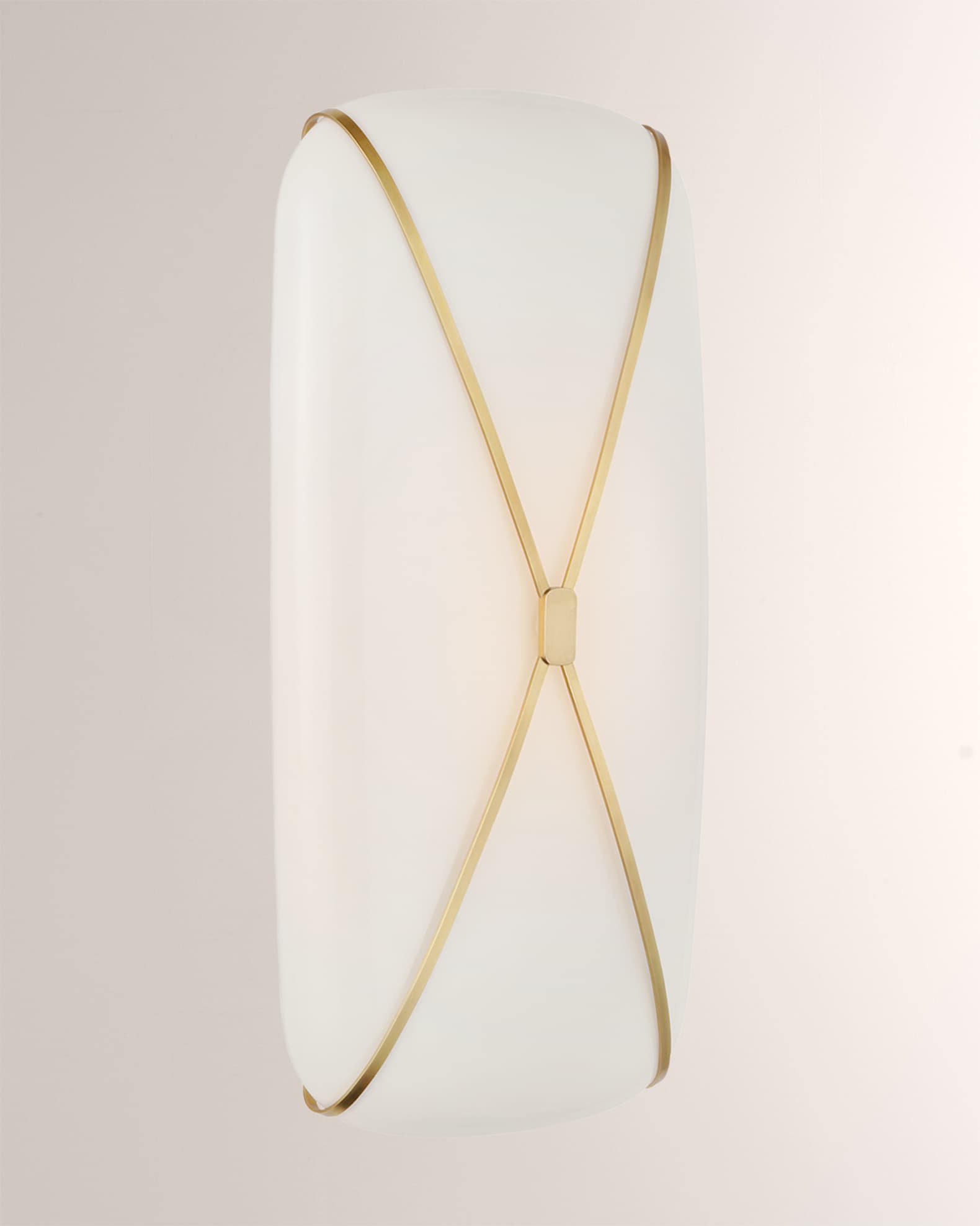 Visual Comfort Signature Fondant 24" Linear Bath Sconce in Soft Brass Horchow