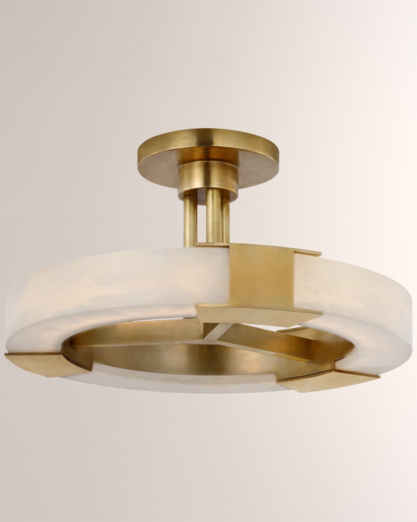 Visual Comfort Signature Covet Medium Ring Semi Flushmount by