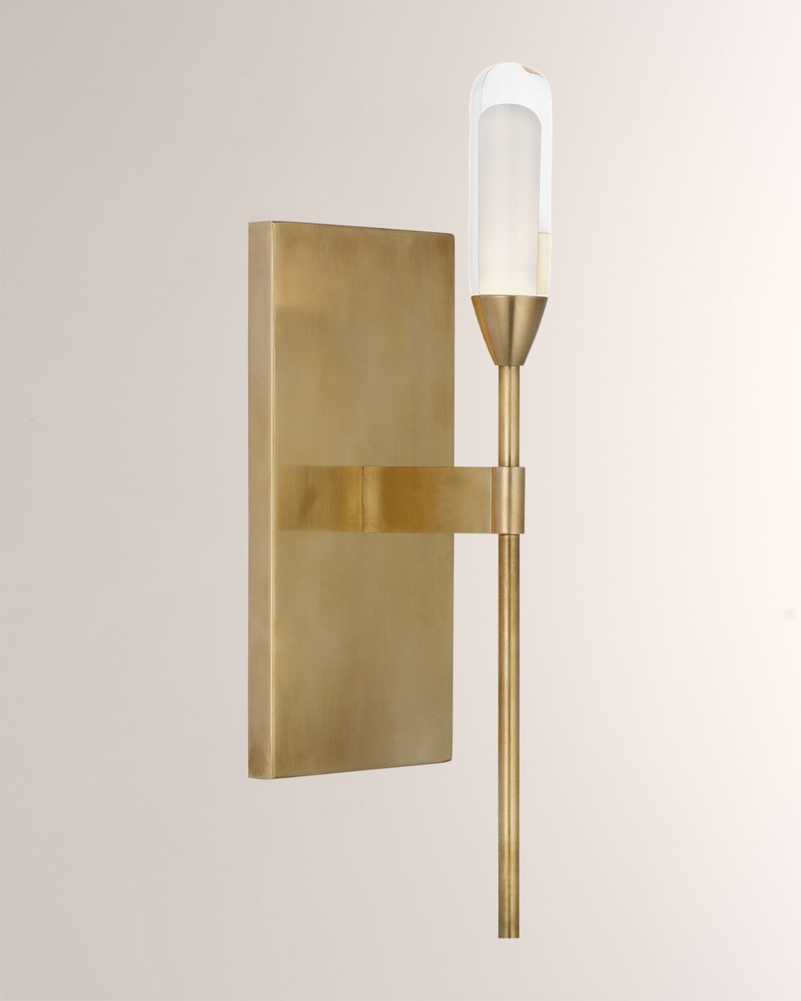 Visual Comfort Signature Overture Medium Sconce in Bronze by Peter Bristol