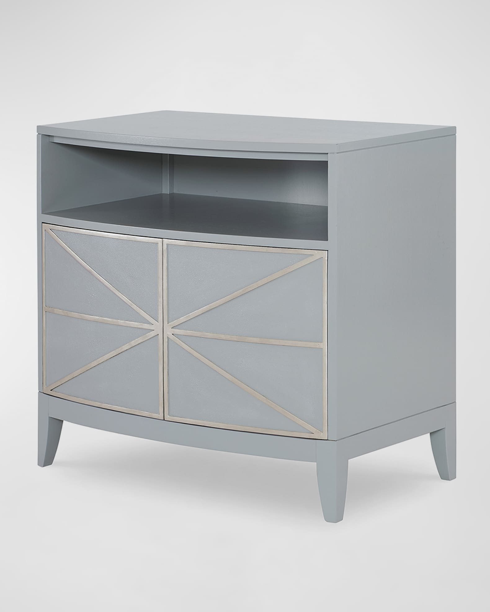 Ambella Starburst Faux Shagreen Nightstand 