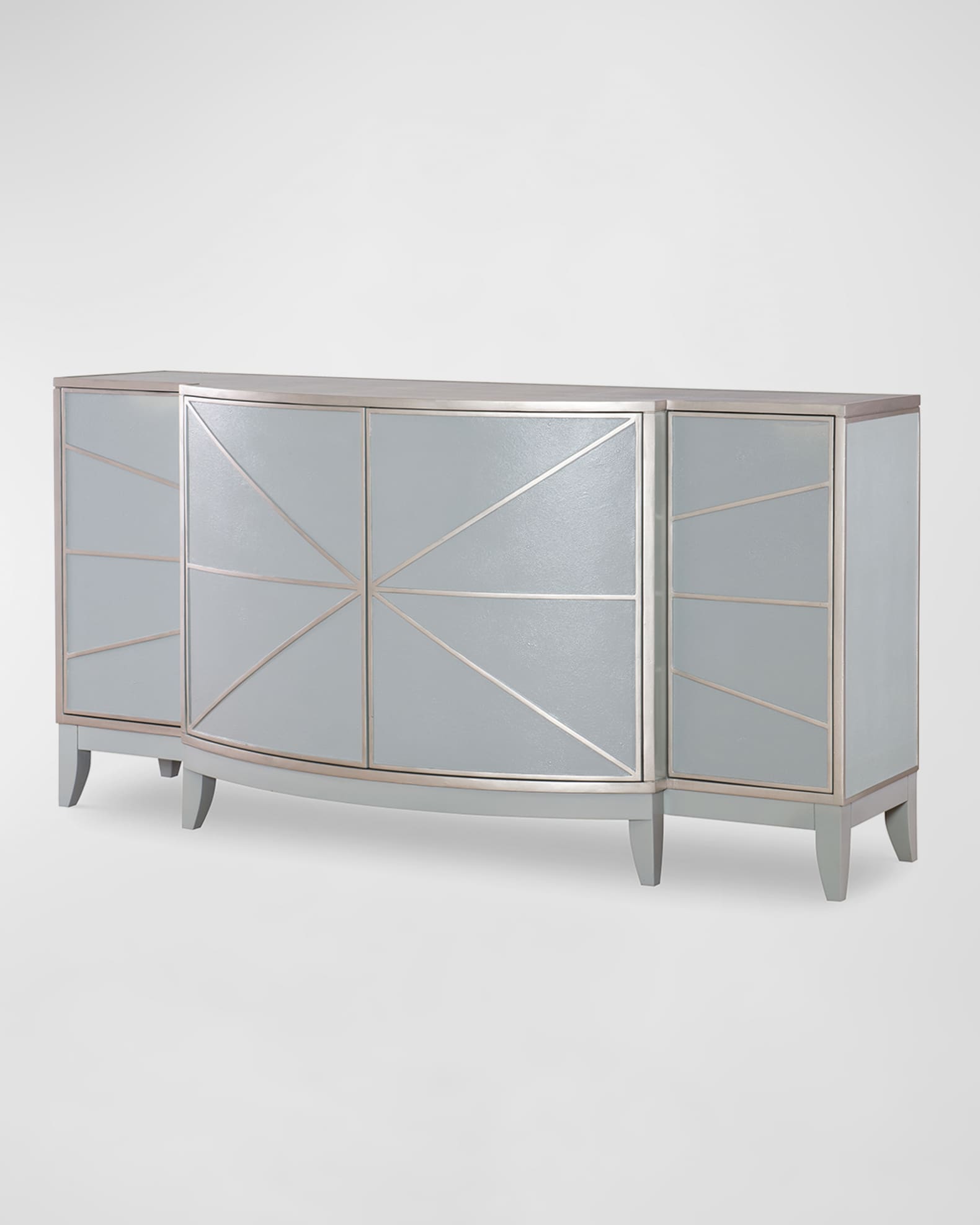 Ambella Starburst Faux Shagreen Credenza 