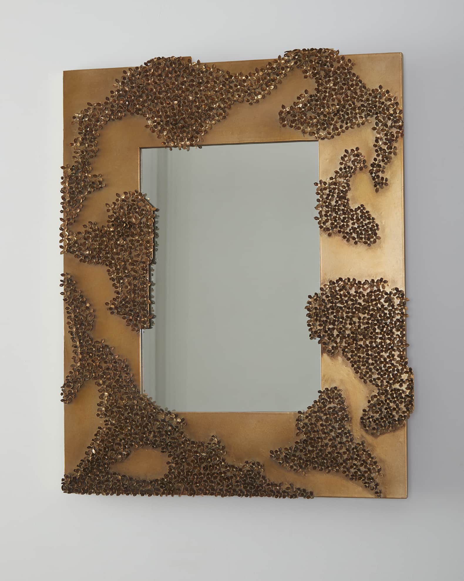 Neiman Marcus Textured Rectangular Accent Mirror