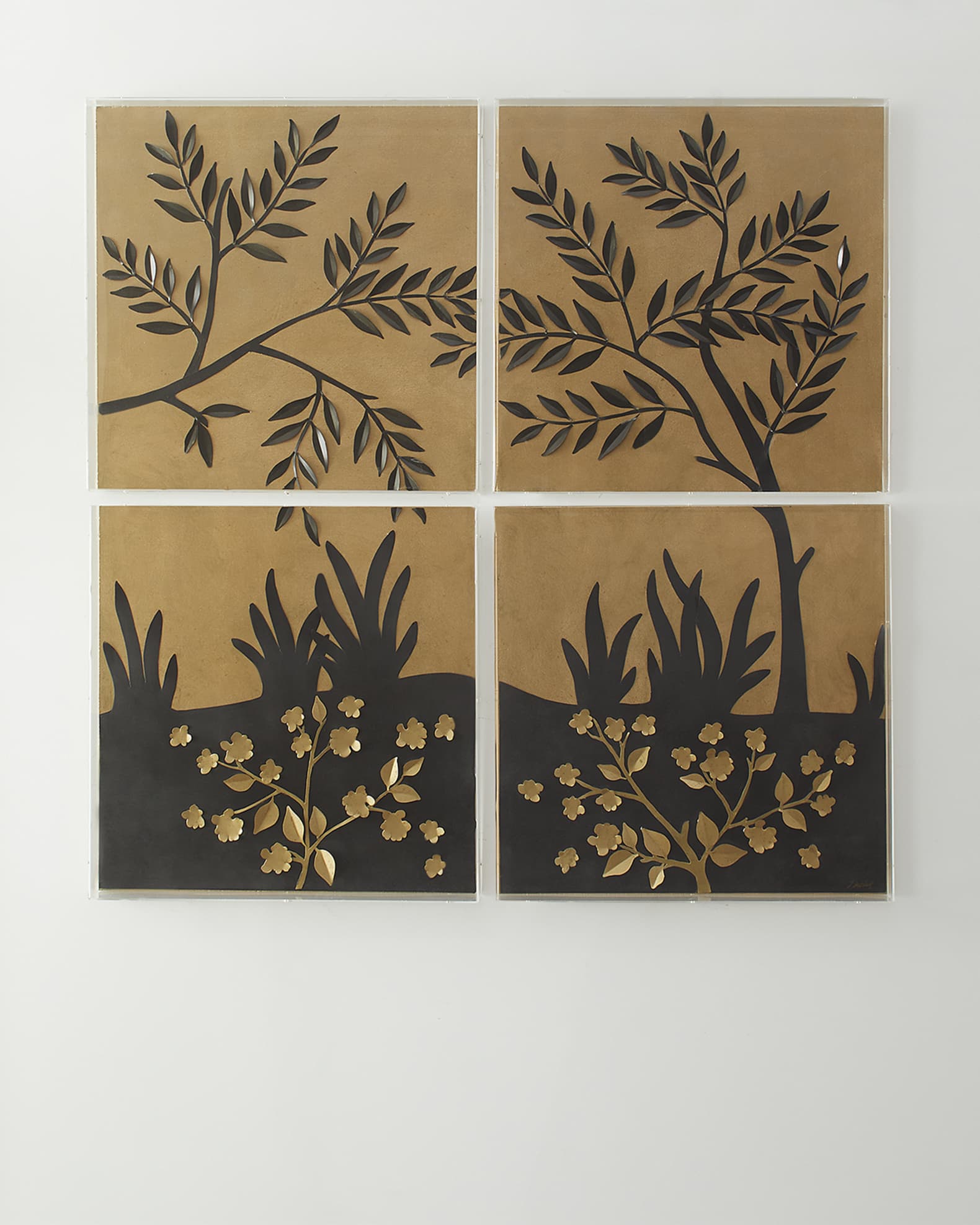 Tommy Mitchell Woodland Artwork, Set of 4