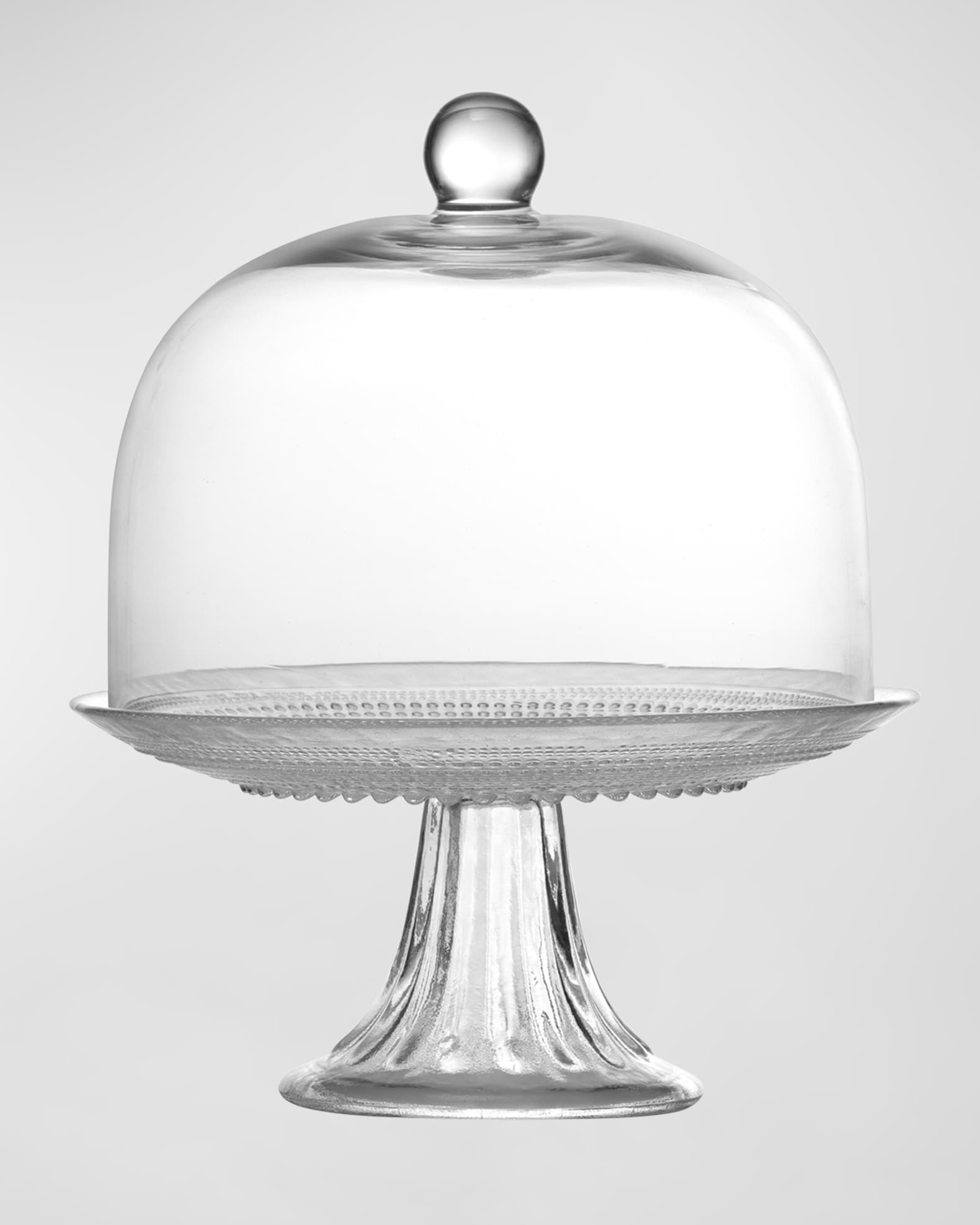 Fortessa Jupiter Clear 8.5" Cake Stand & Dome Horchow