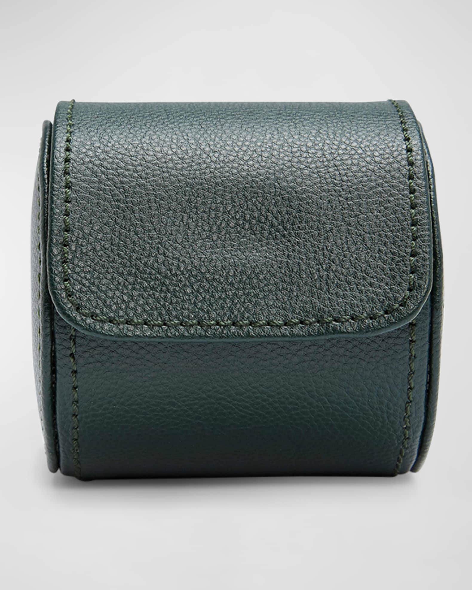 Wolf leather watch roll top