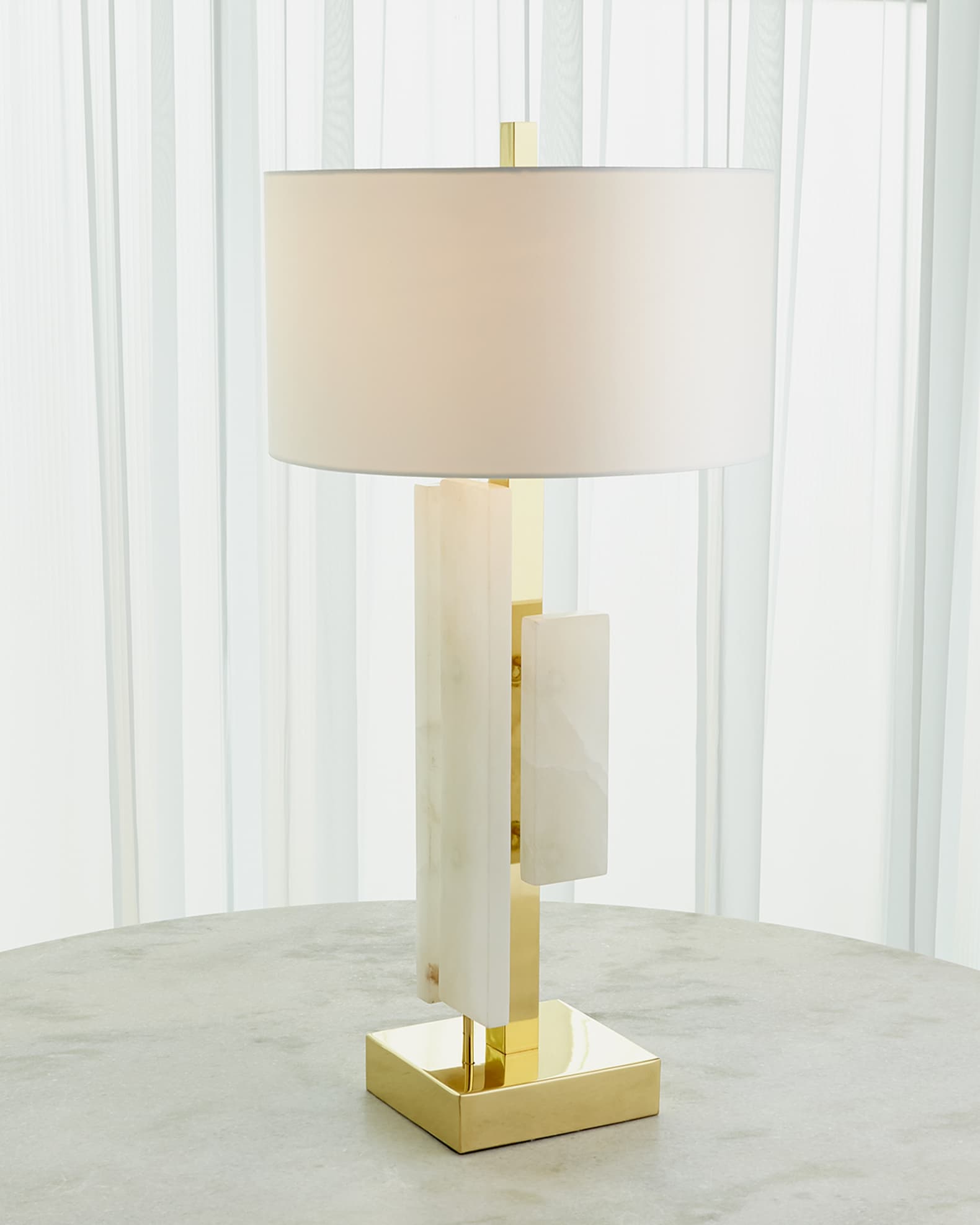 Global Views Posh Block Table Lamp 