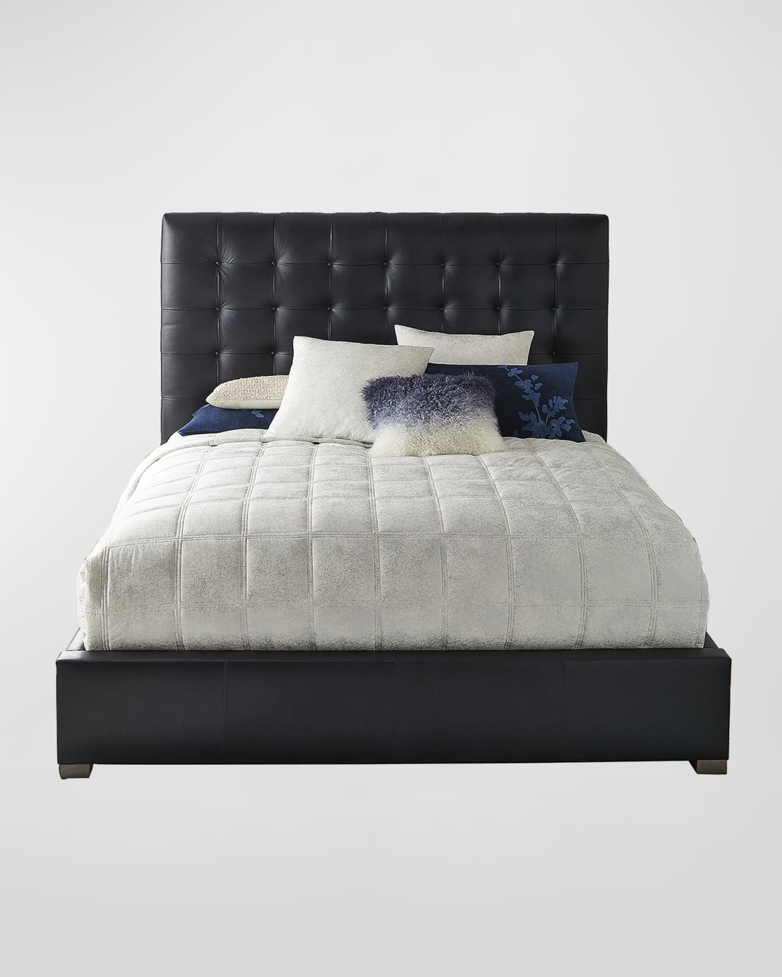 Bernhardt Interiors Avery Leather King Bed