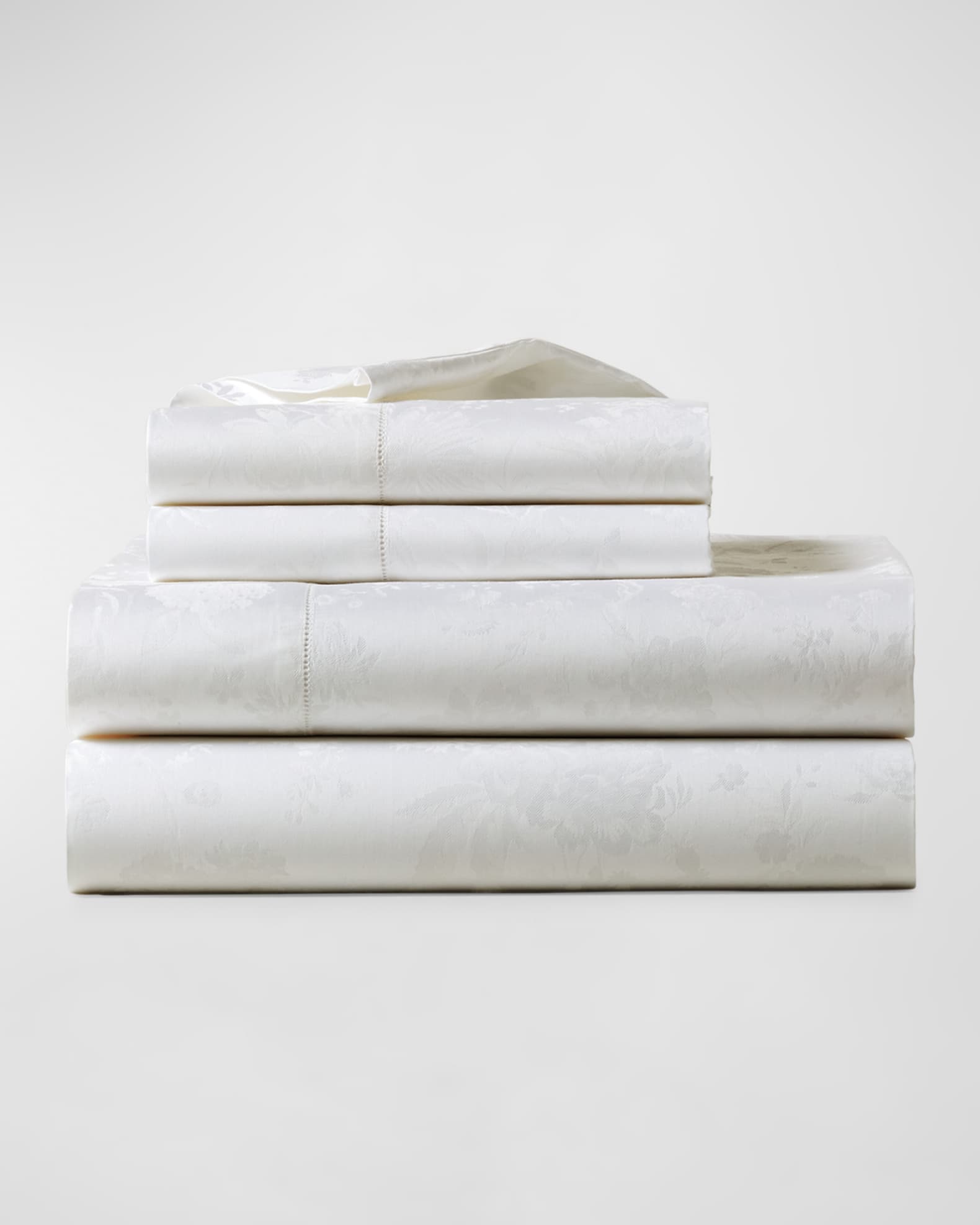 Ralph Lauren Home Bethany Jacquard Organic Cotton Queen Fitted Sheet