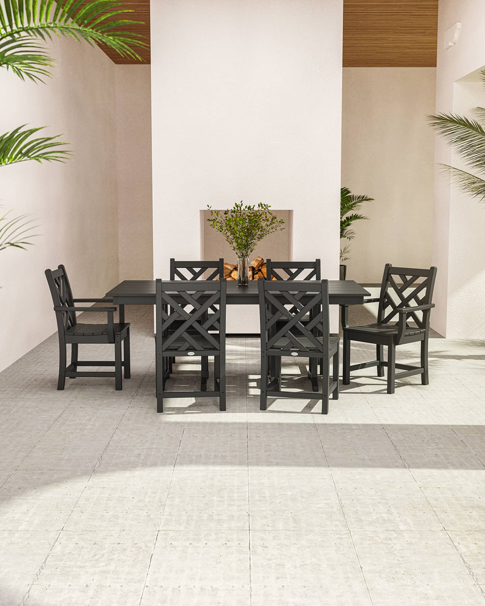 Polywood chippendale 7 on sale piece dining set