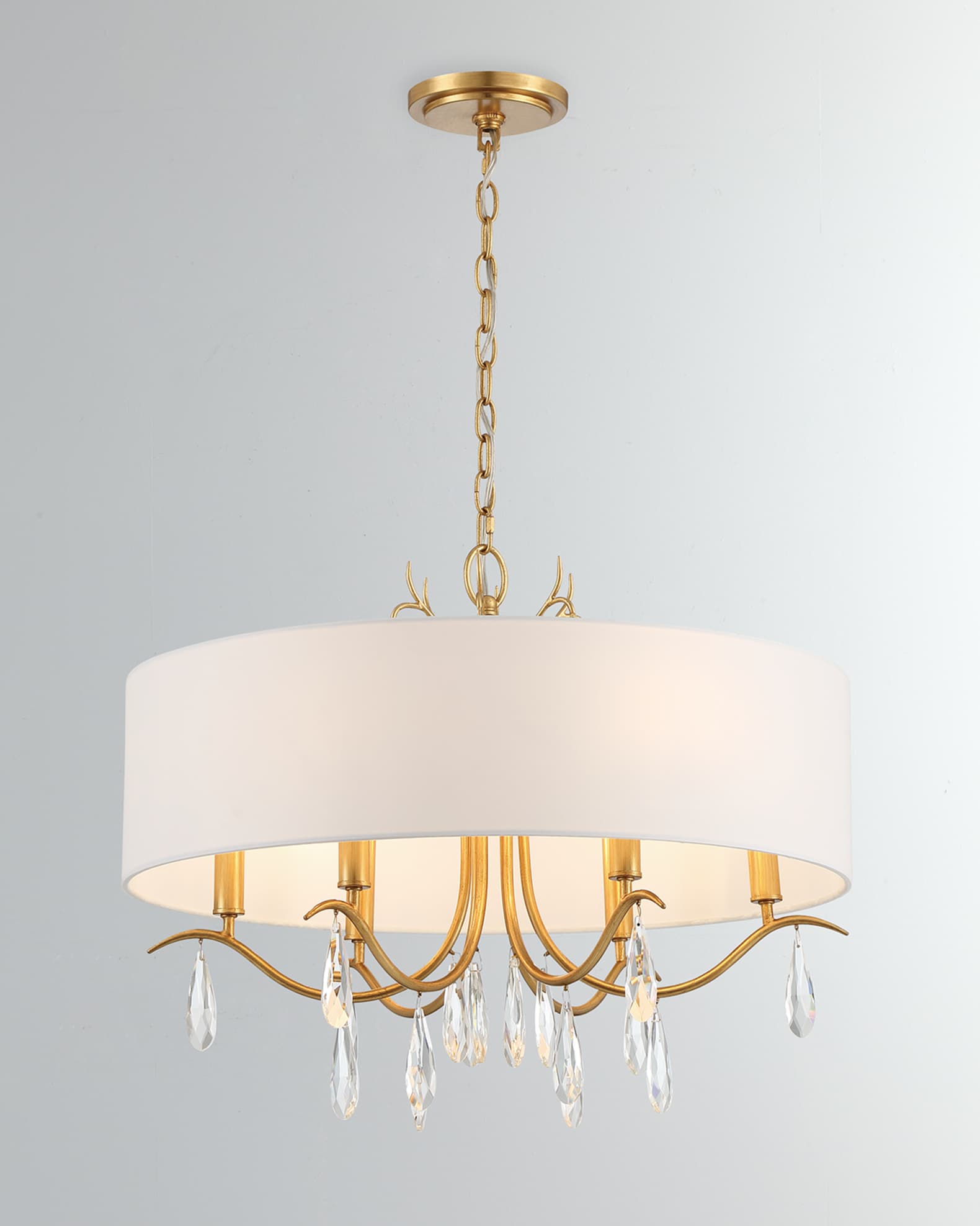 6 light drum shade chandelier online