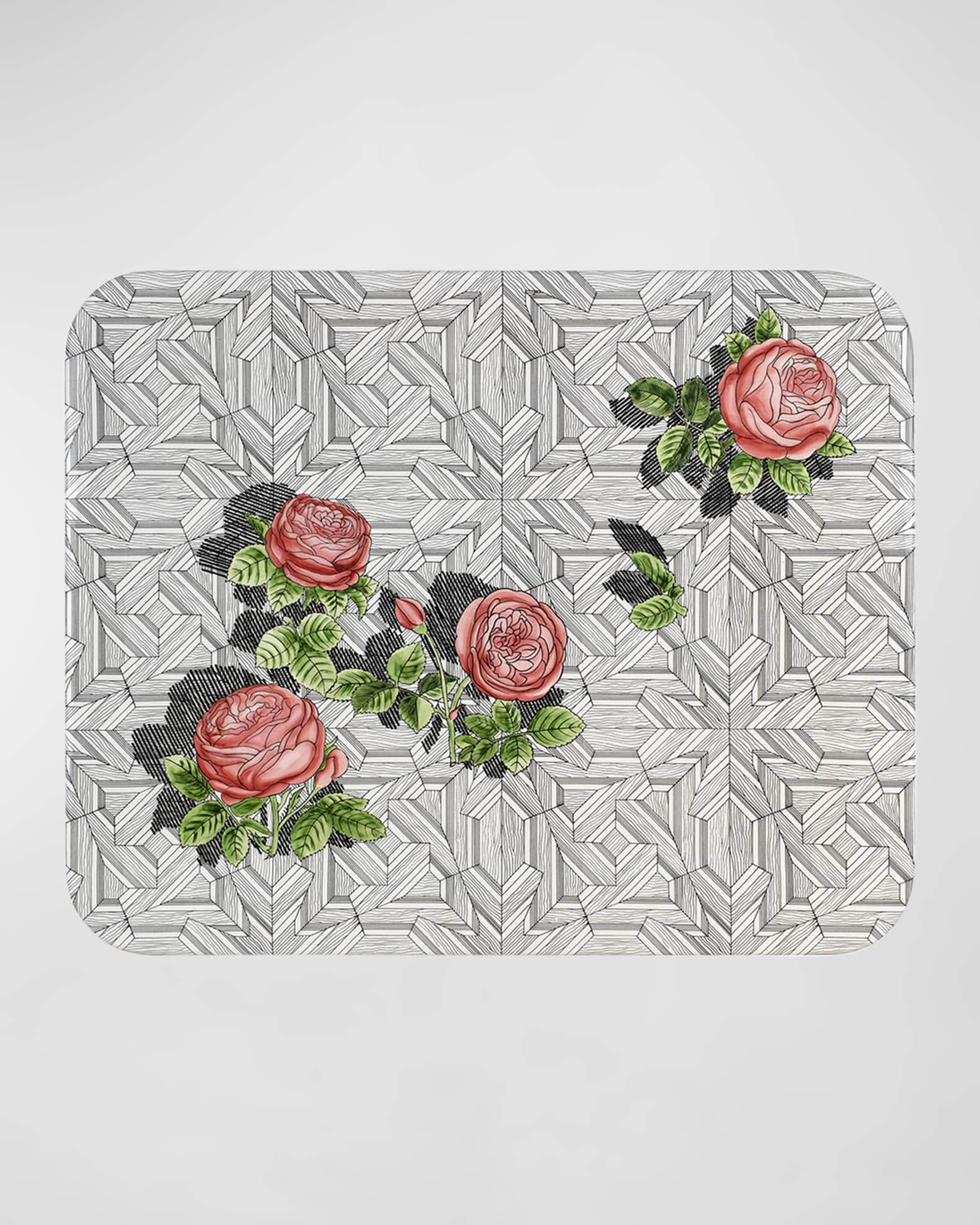 Fornasetti Tray 48X60cm - Musciarabia With Roses Color
