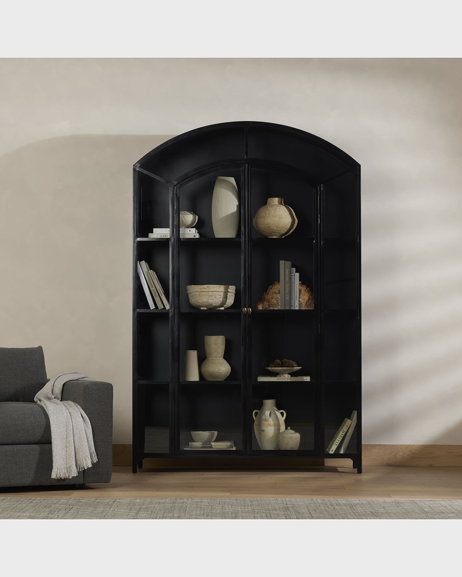 Four Hands Belmont Tall Metal Cabinet | Horchow