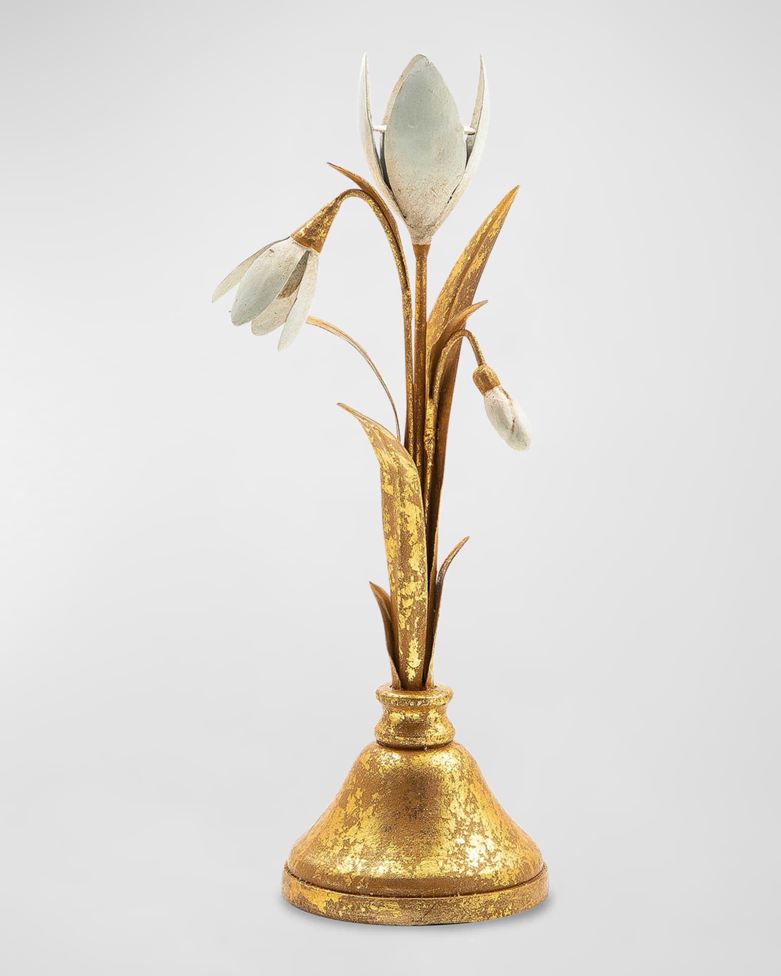 MacKenzieChilds Snowdrop Candle Holder Short Horchow