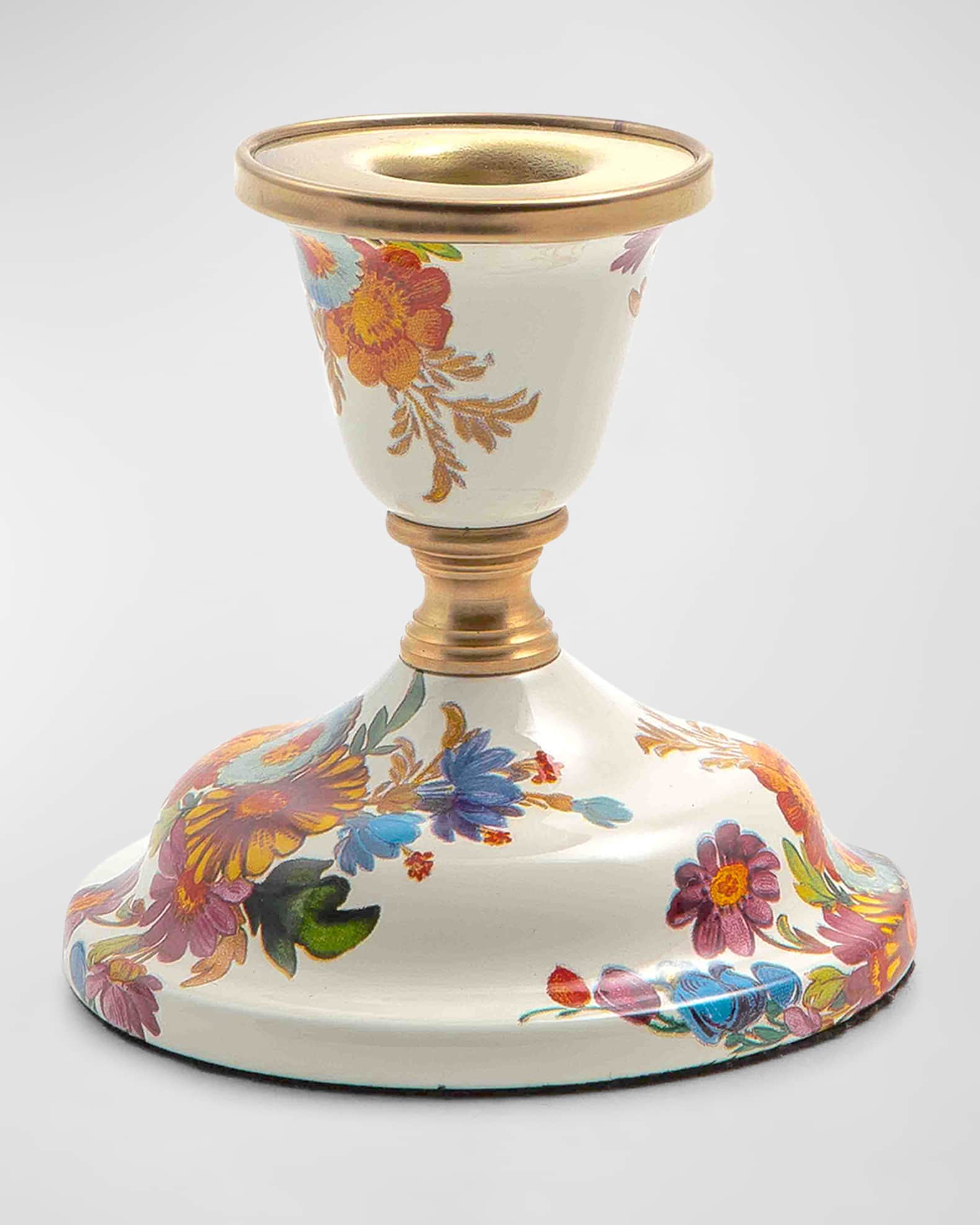 MacKenzieChilds Flower Market Short Candlestick Holder Horchow