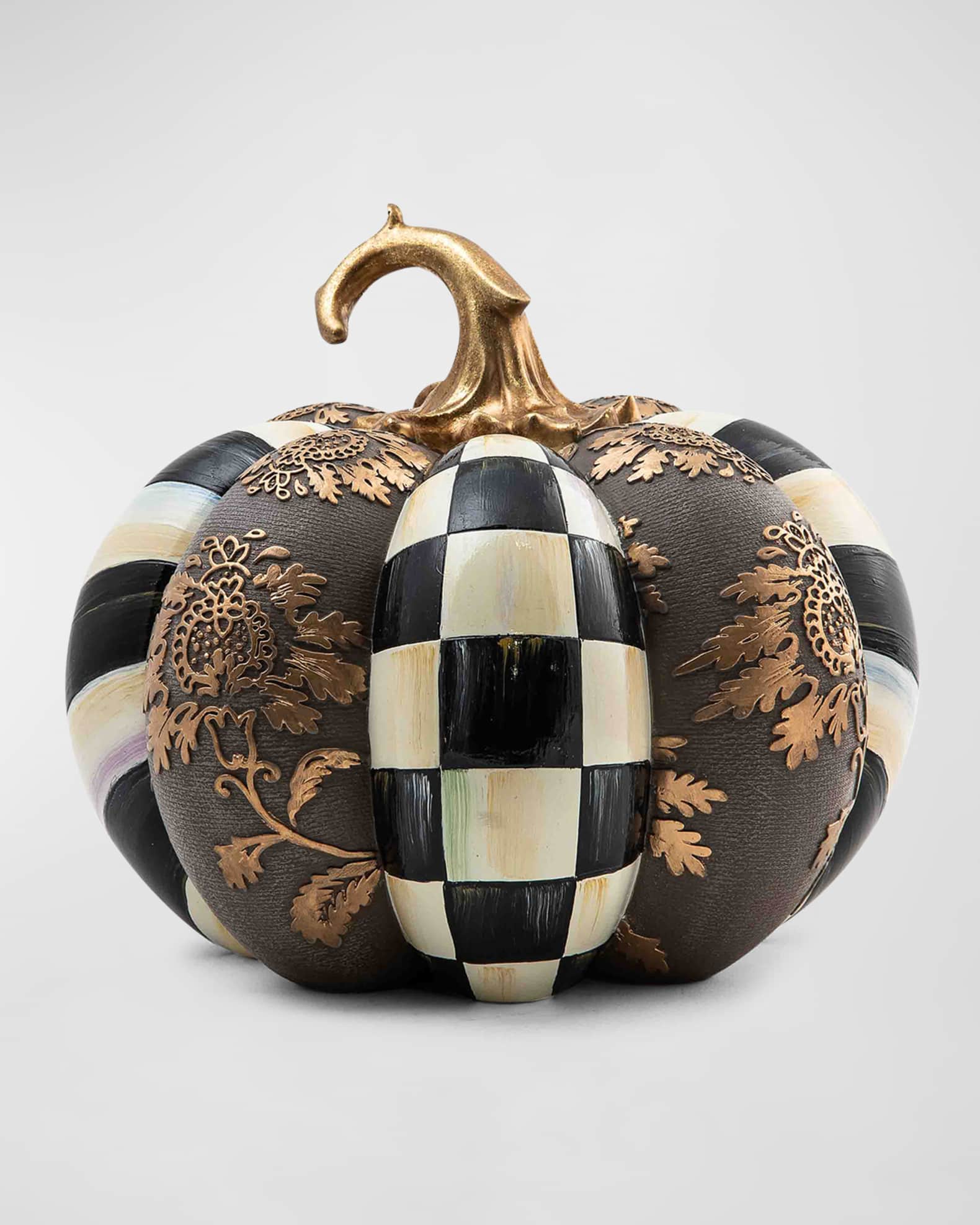 MacKenzie Childs Courtly Floral Venetian Pumpkin Horchow