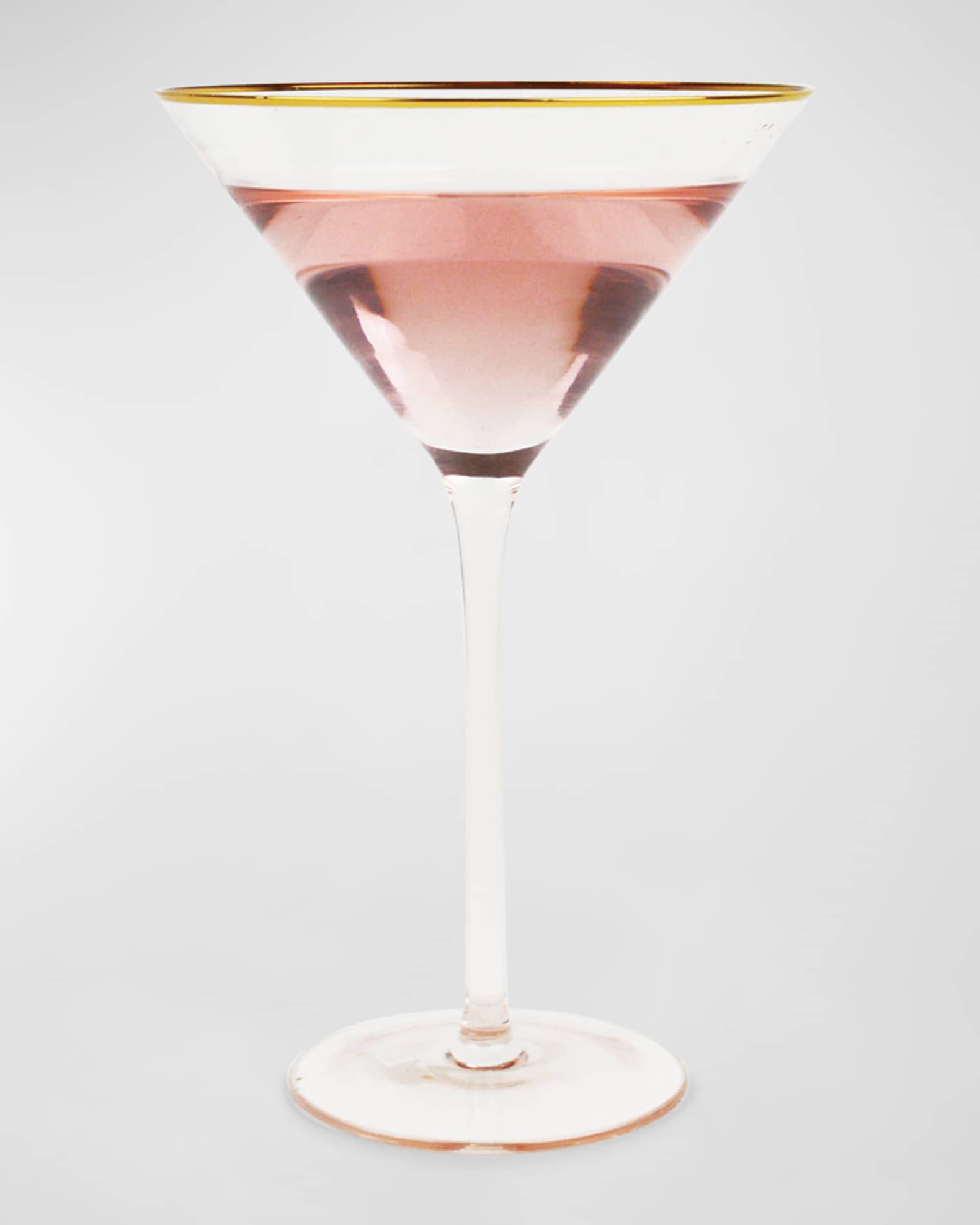 8 Oak Lane Light Pink Martini Glass Horchow