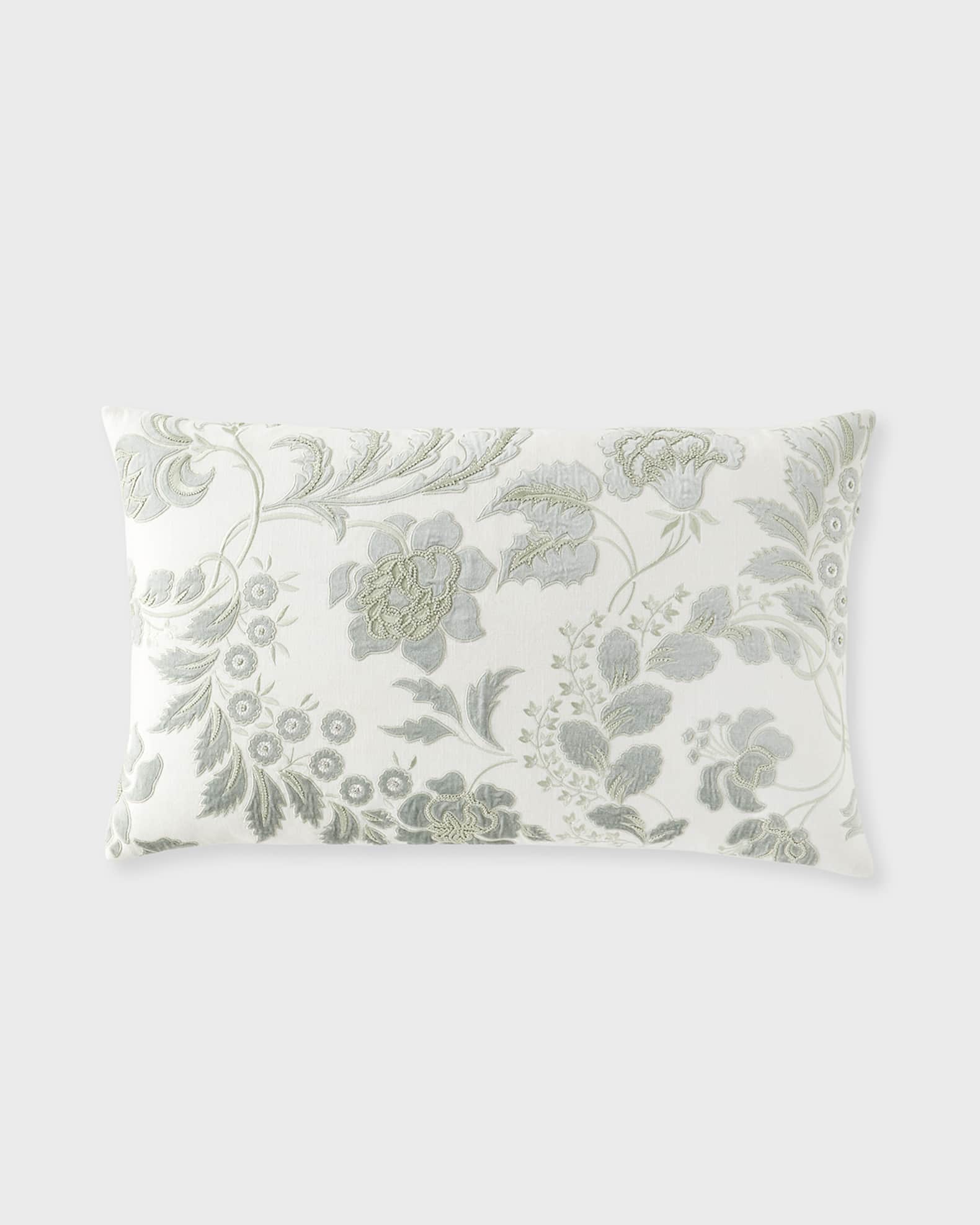 Callisto Home Glyes Floral Velvet Decorative Pillow 18 x 30 Horchow