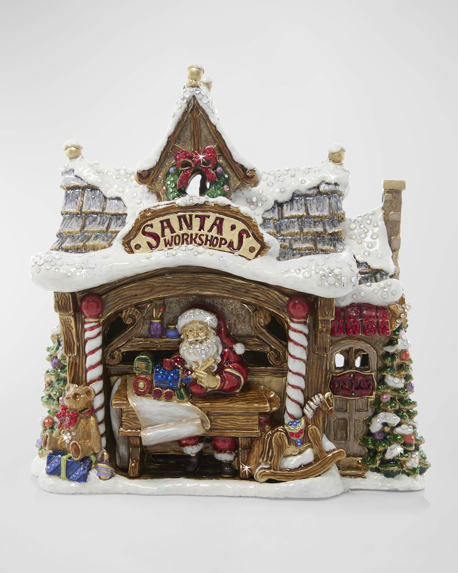 Jay Strongwater Jay Musical Christmas Figurine Box 