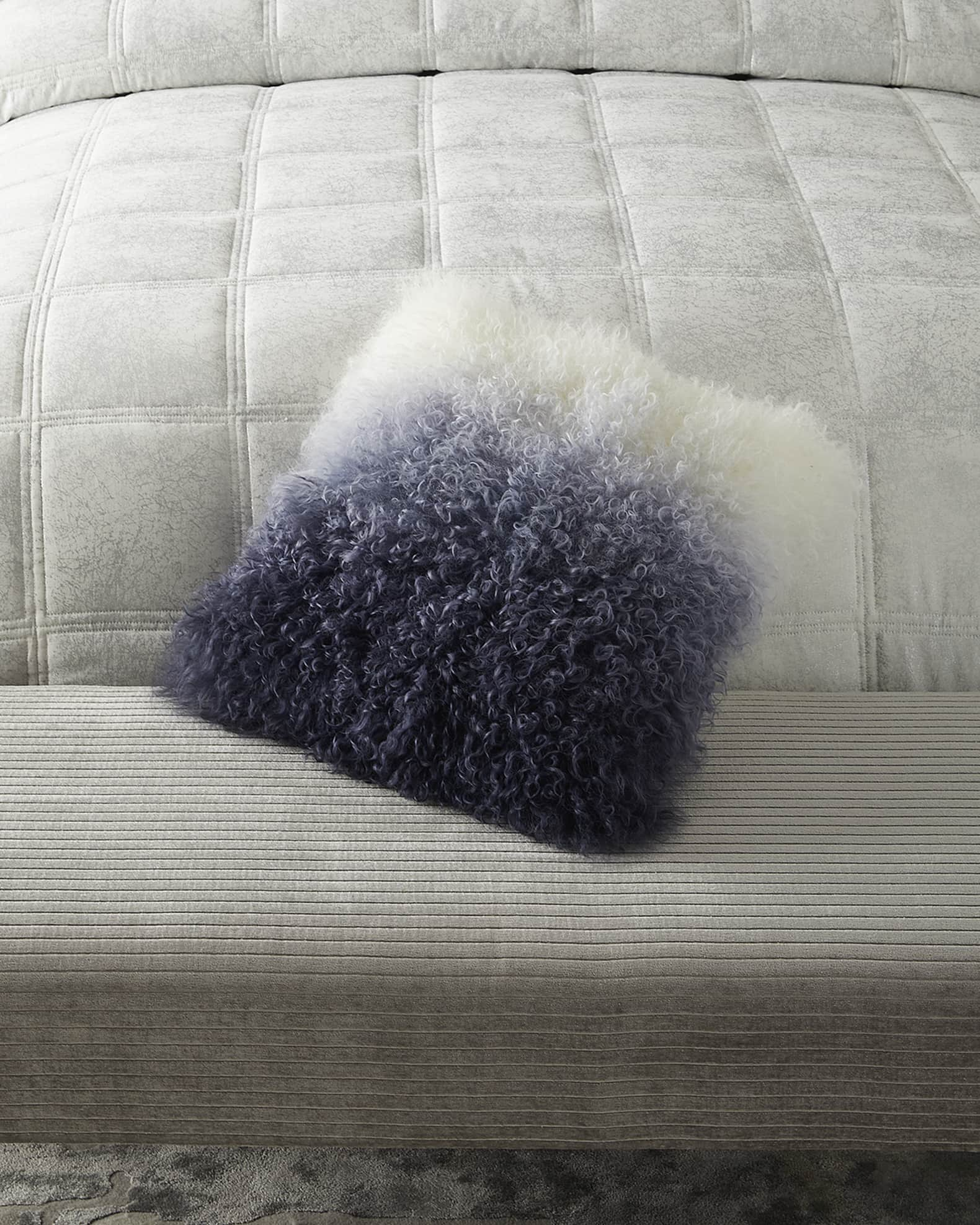 Michael Aram Faux Fur Decorative Pillow - Brown