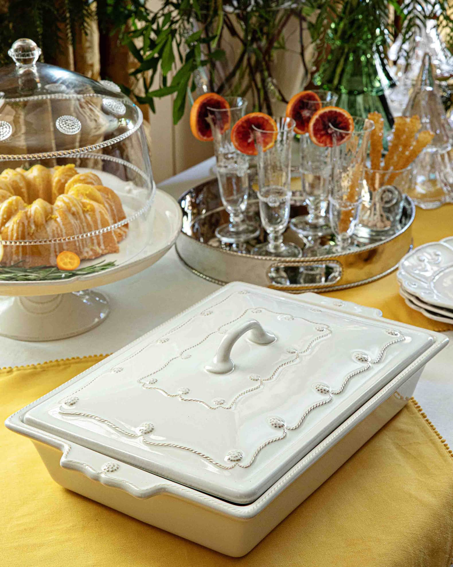 Berry & Thread Whitewash Paper Towel Holder - By Juliska