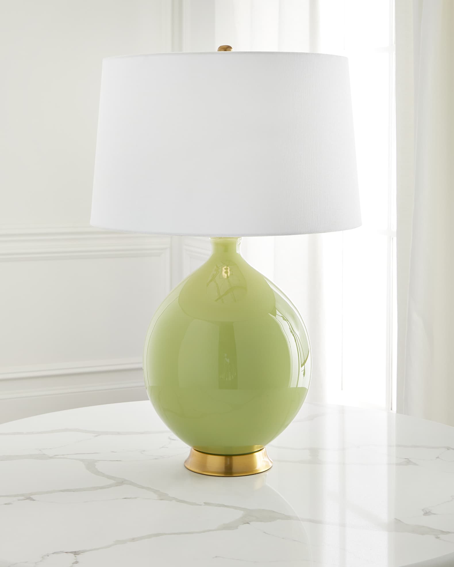 Large round sale lamp