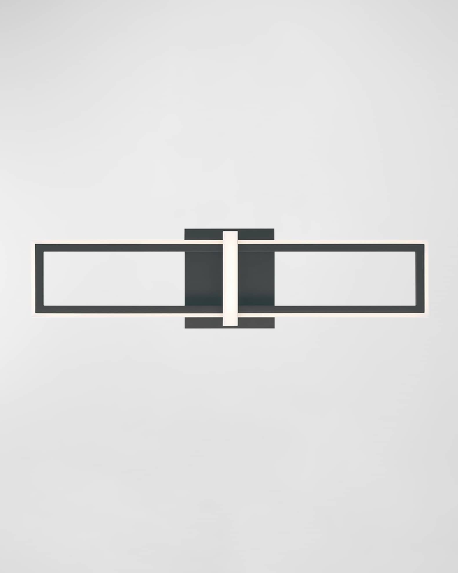 Eurofase Bordo LED Sconce in Black, 24"