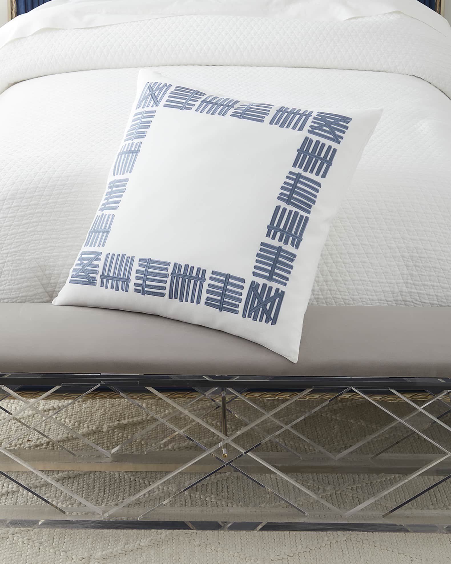 Lili Alessandra Andre Euro Border Pillow Horchow