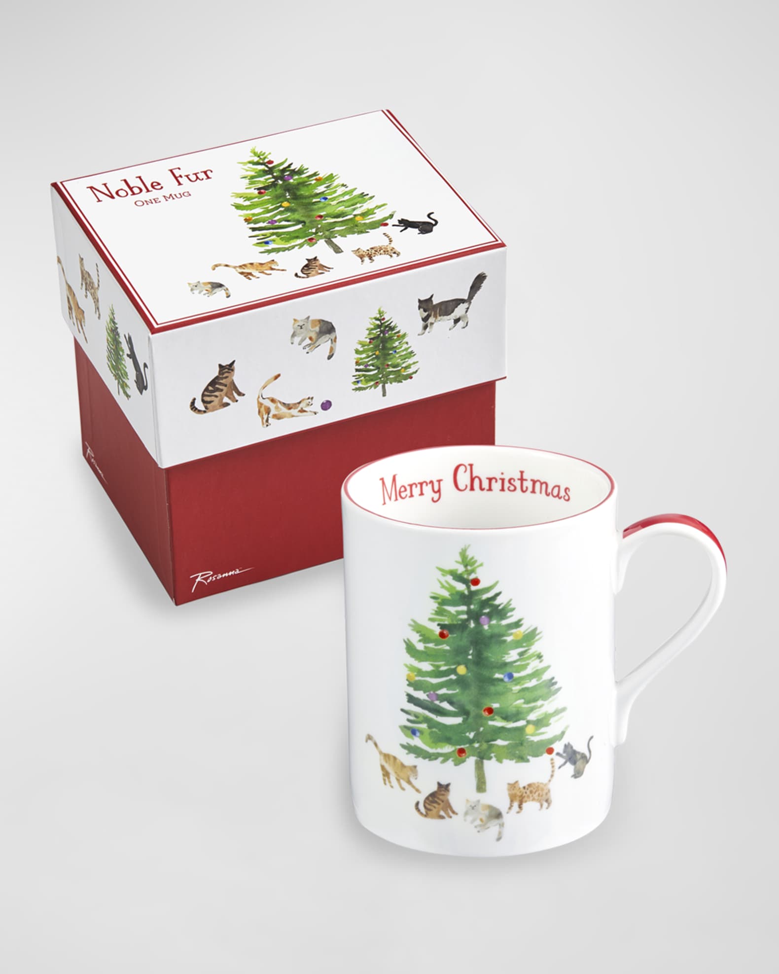 Christmas Tree Mugs Set of 4