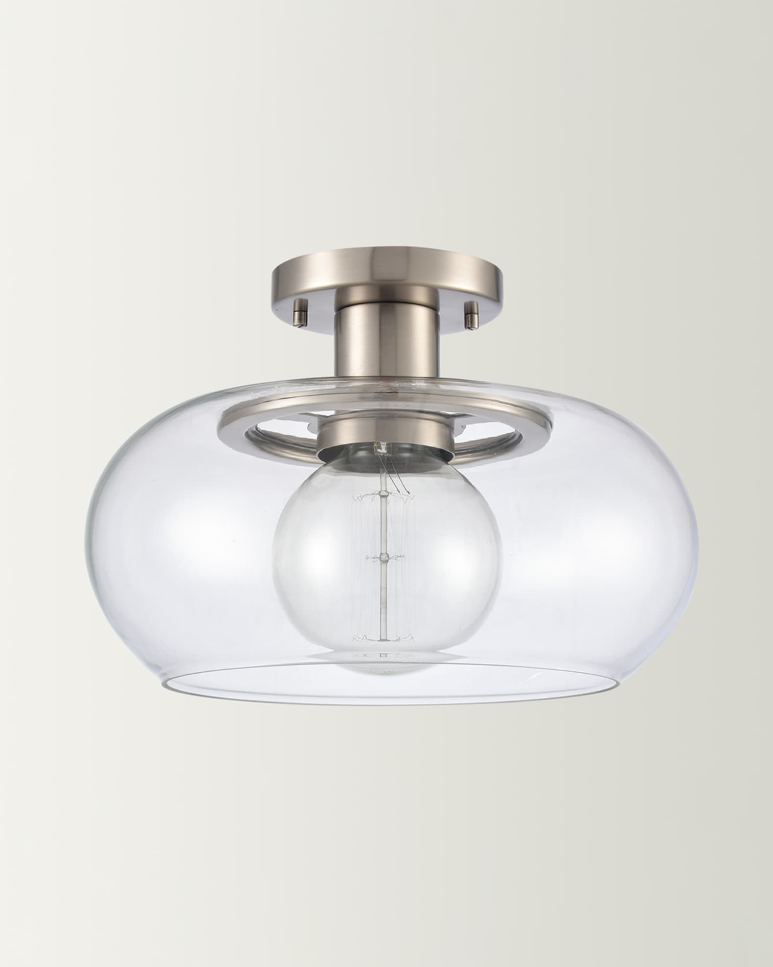 Clement 1-Light Semi Flush Mount 