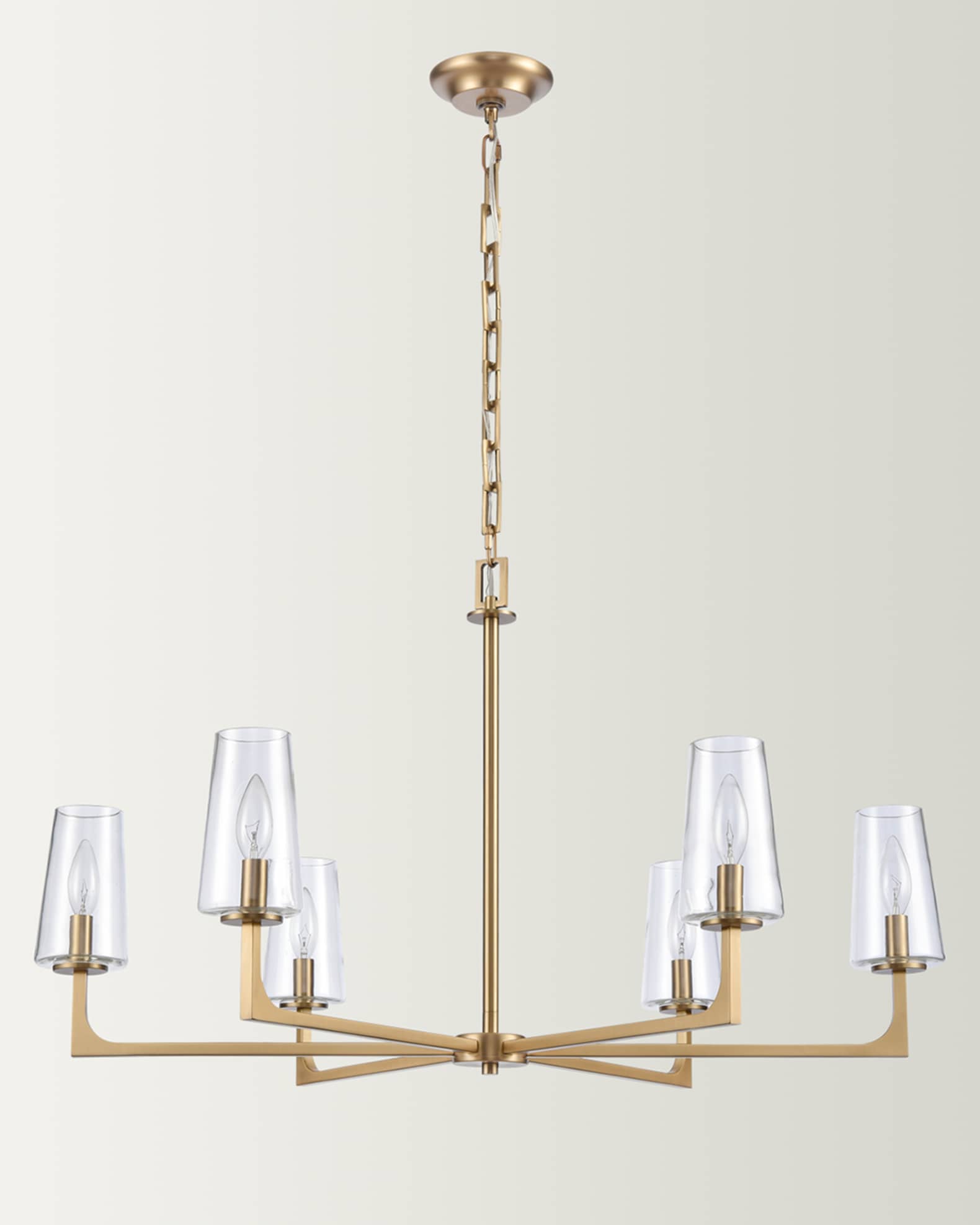 Brass contemporary chandelier hot sale