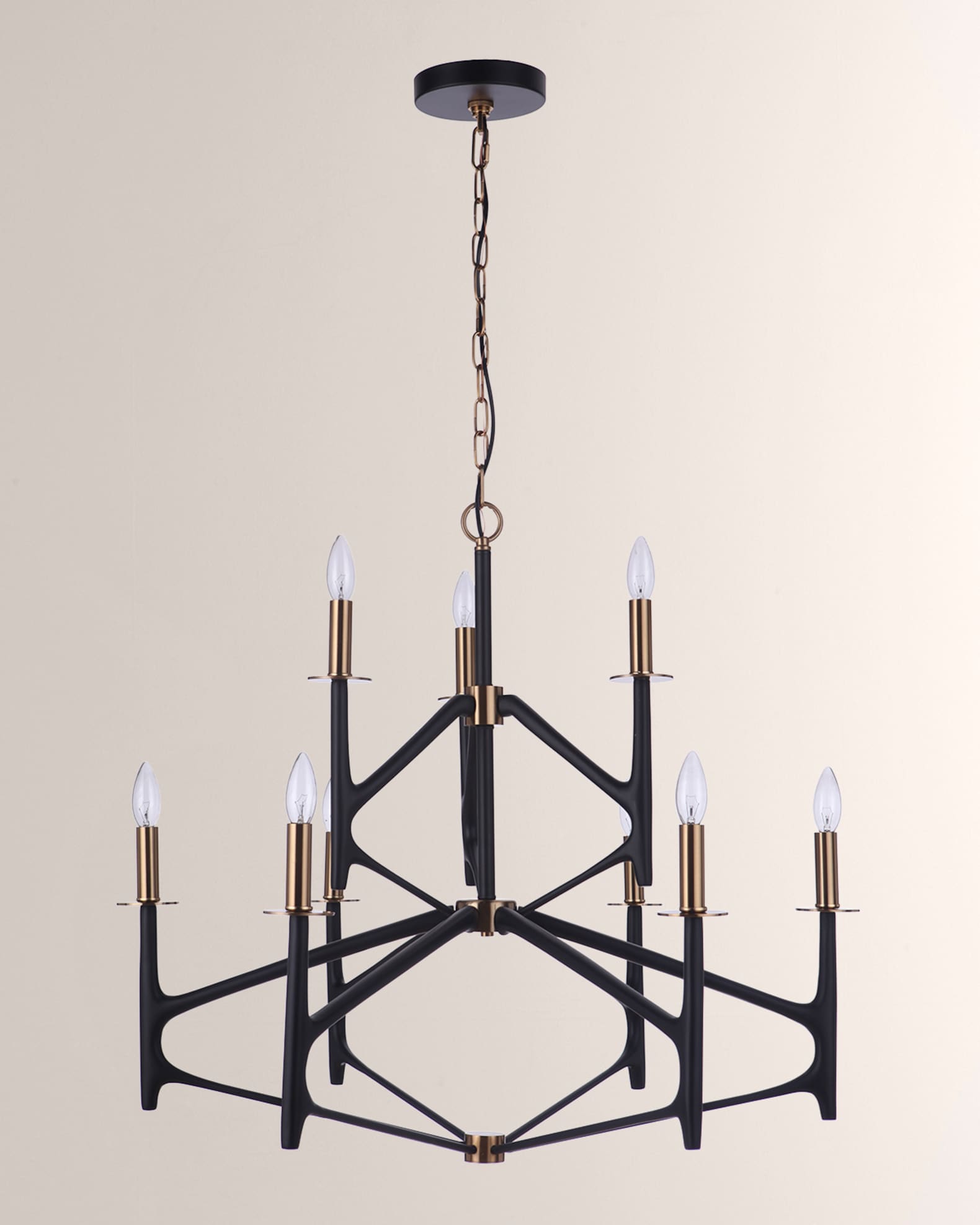 Ellington The Reserve 9-Light Two-Tier Chandelier - 32"