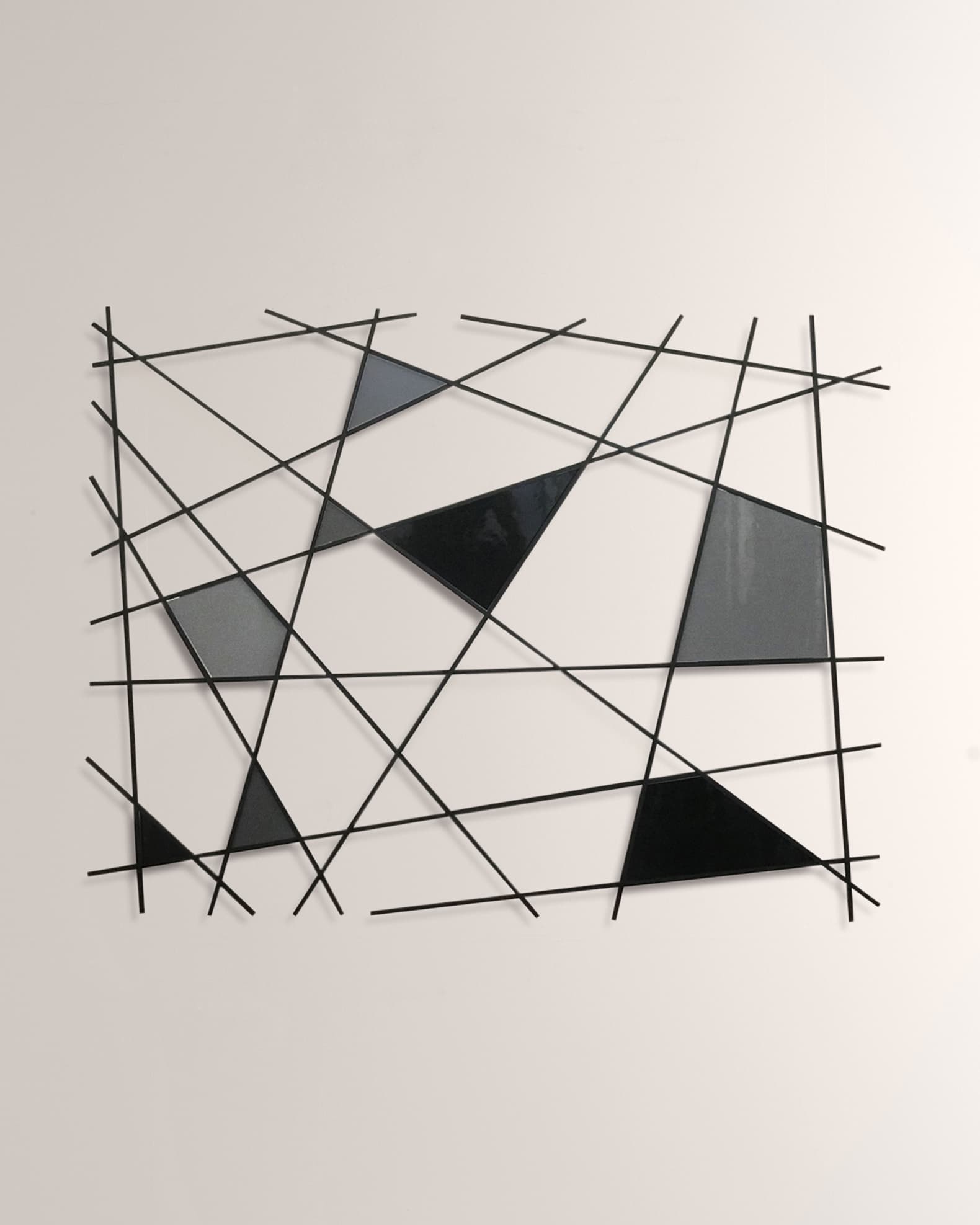 Karo Studios "Triangulation B/W" Wall Sculpture