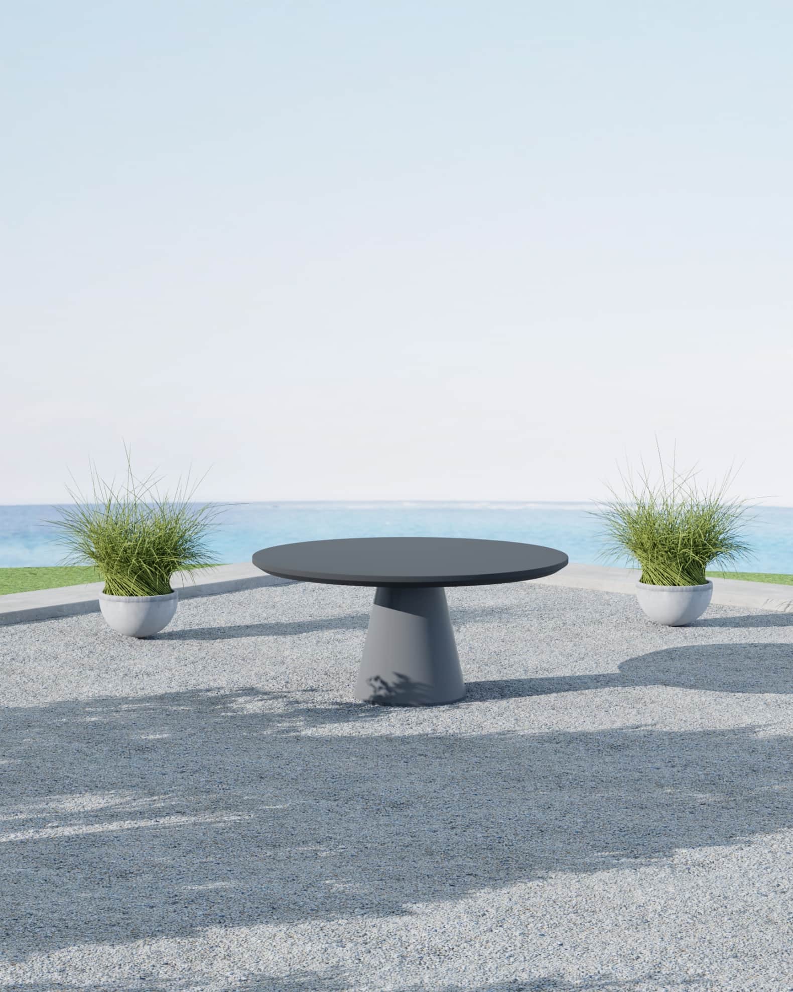 Grey pedestal 2025 dining table