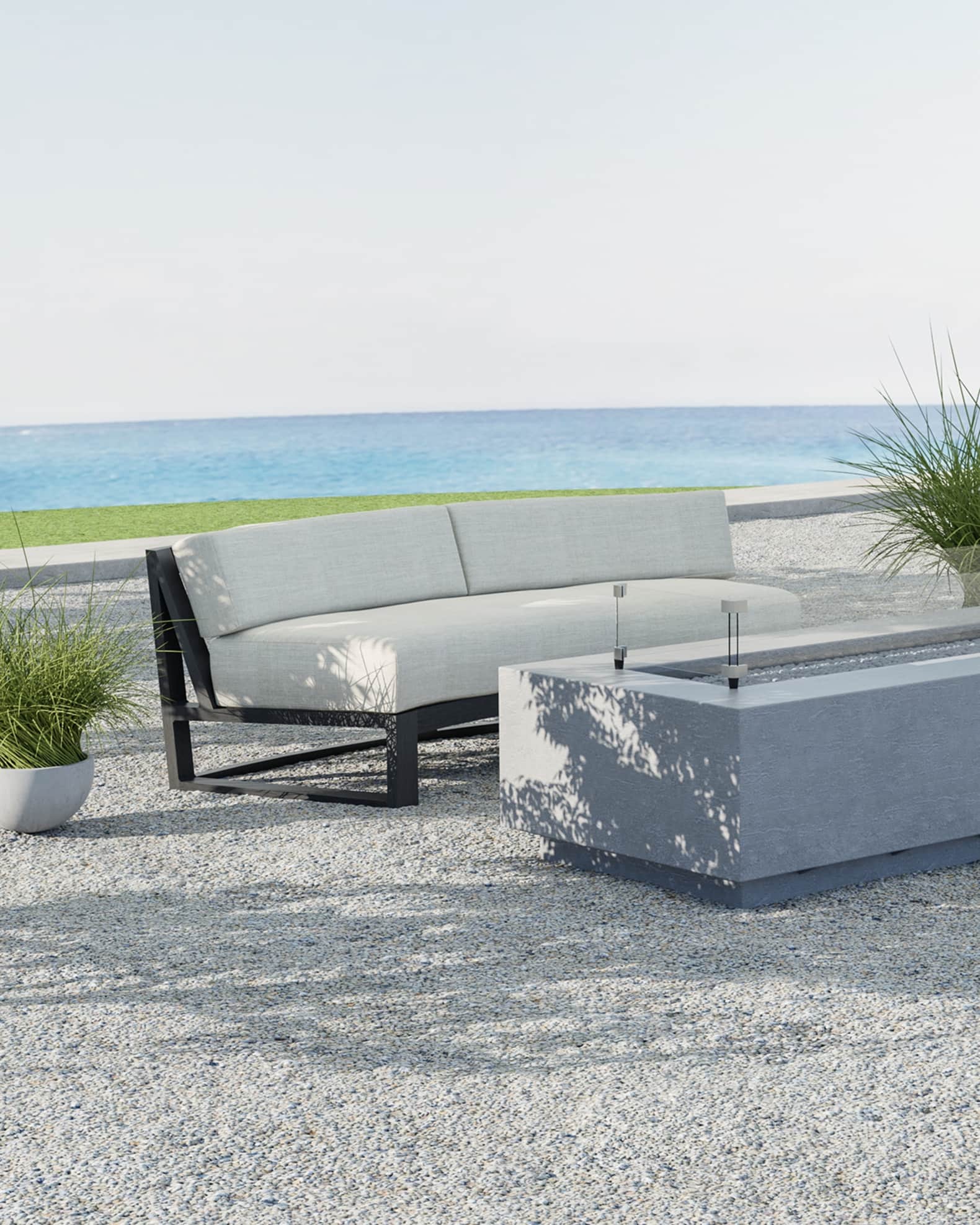 Outdoor curved sofa shop