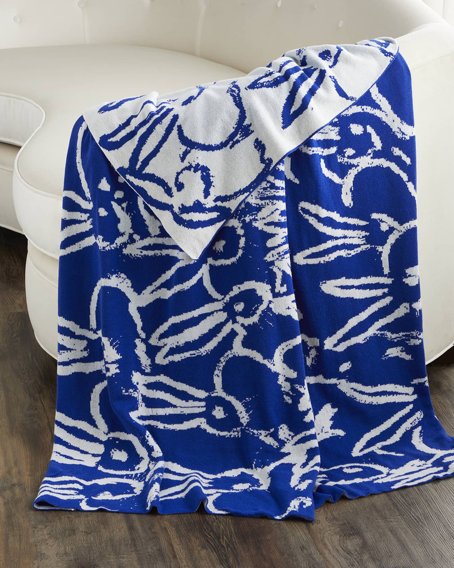 Blue cashmere on sale throw blanket