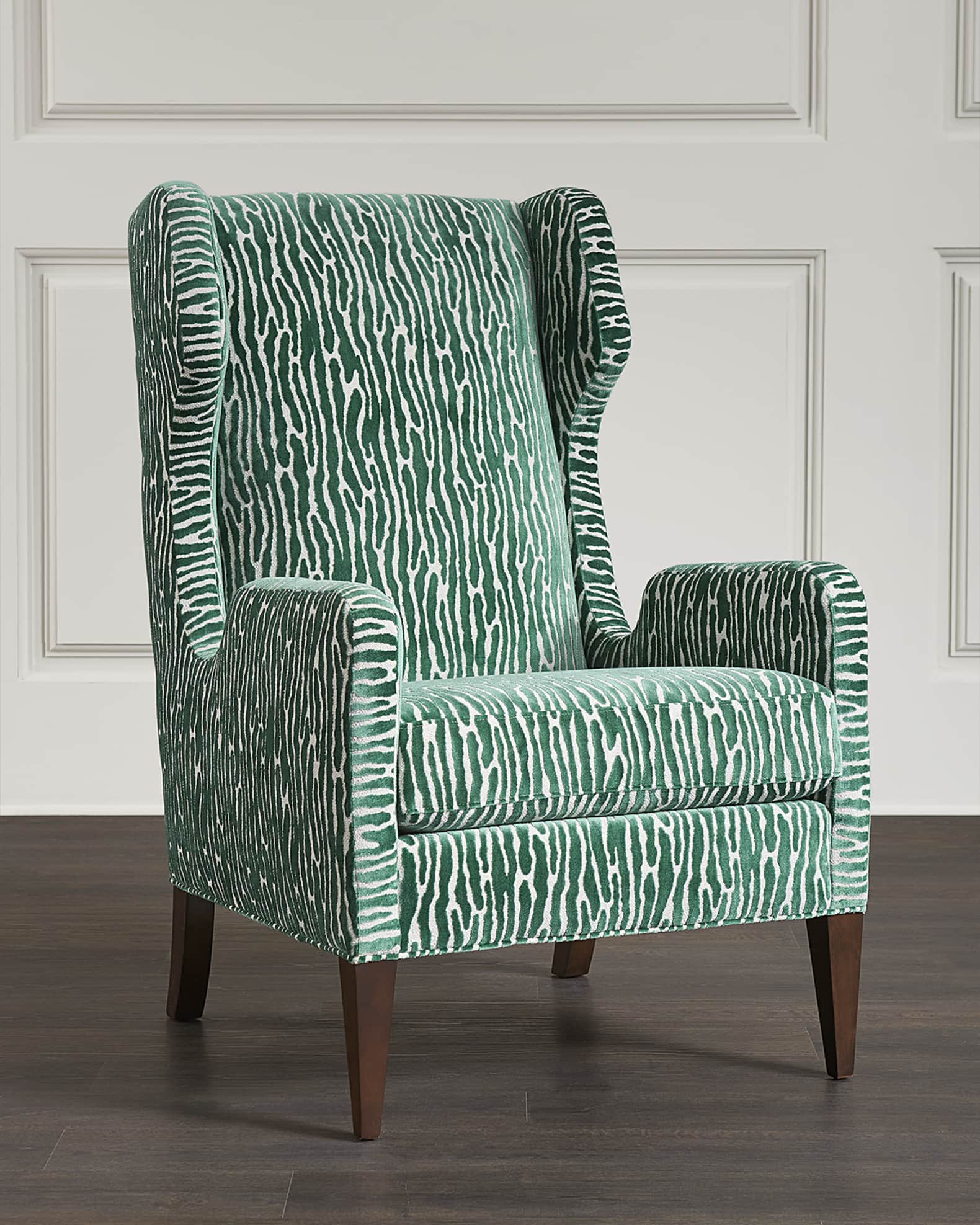 Custom on sale wingback chair