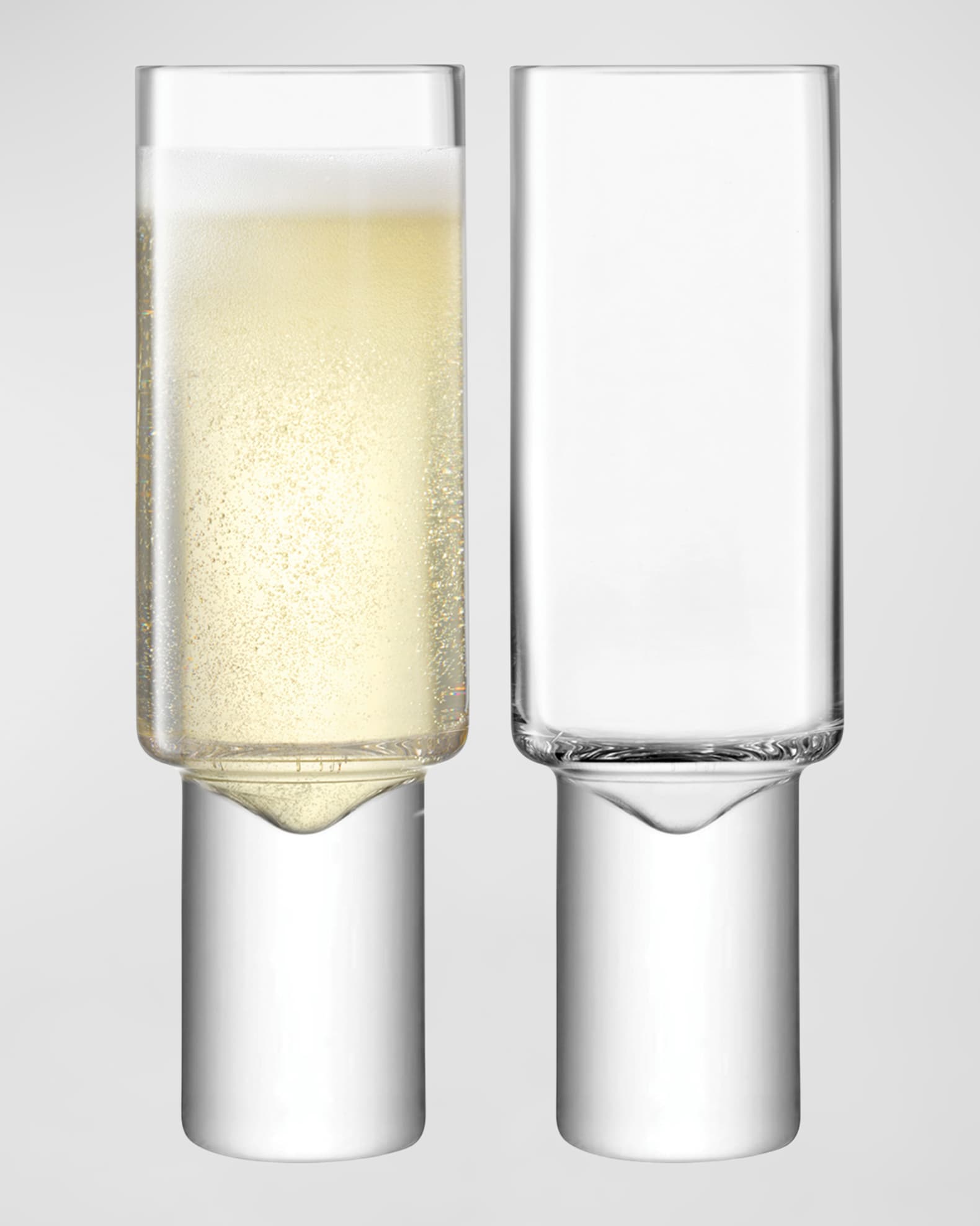 Cylinder Champagne Flutes
