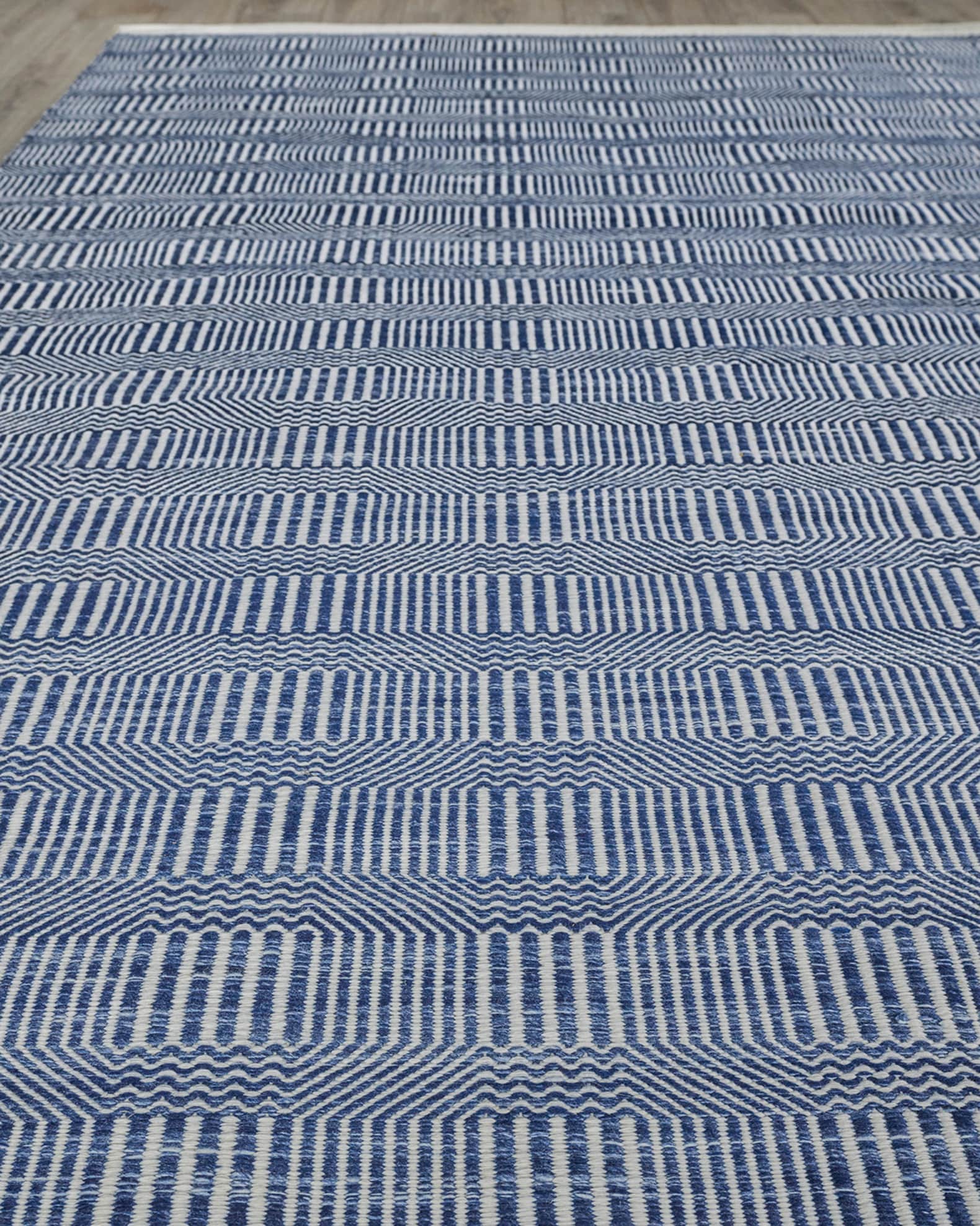 Exquisite Rugs Poff Indoor/Outdoor Flat-Weave Rug, 9' x 12'