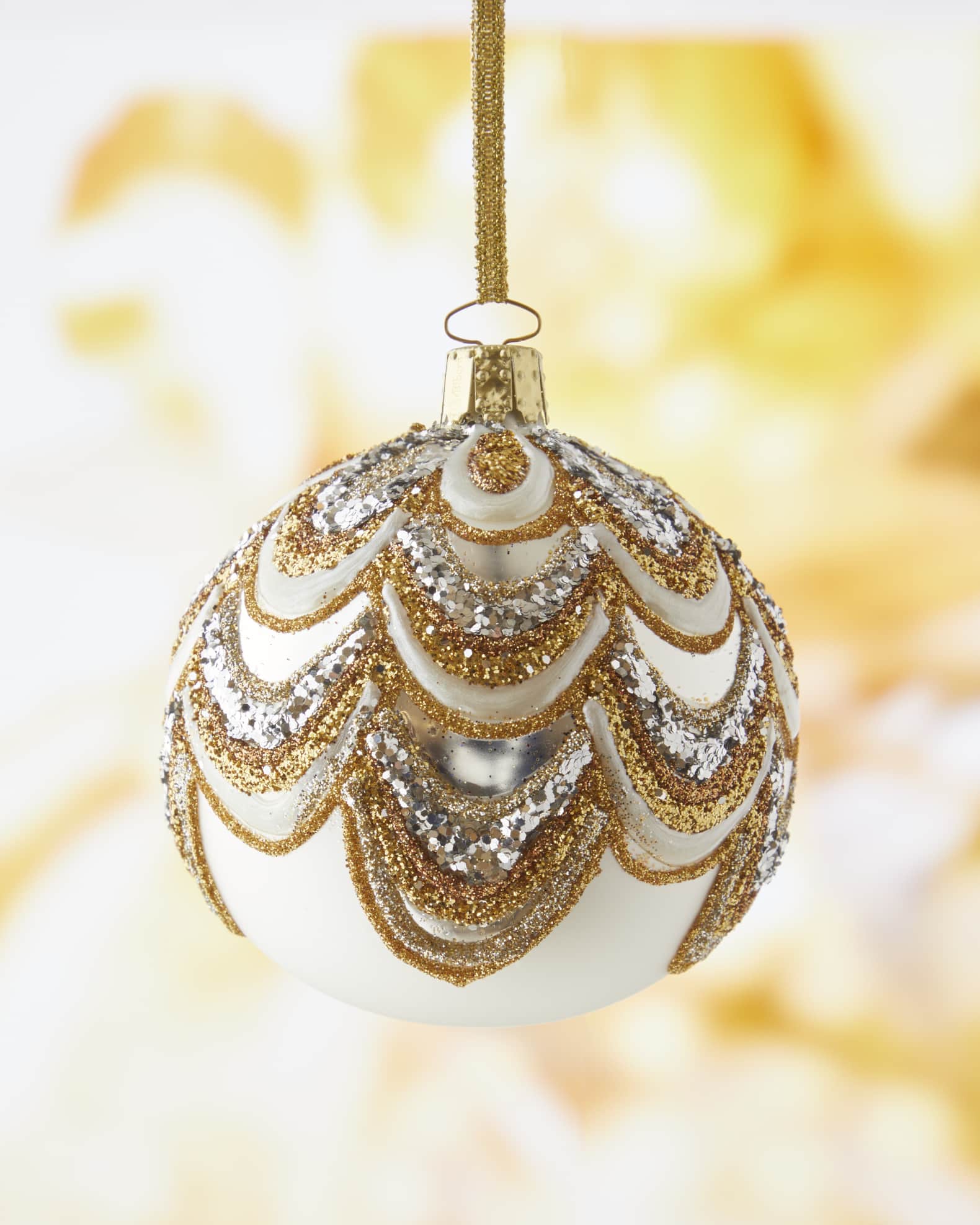 Glitter christmas balls deals
