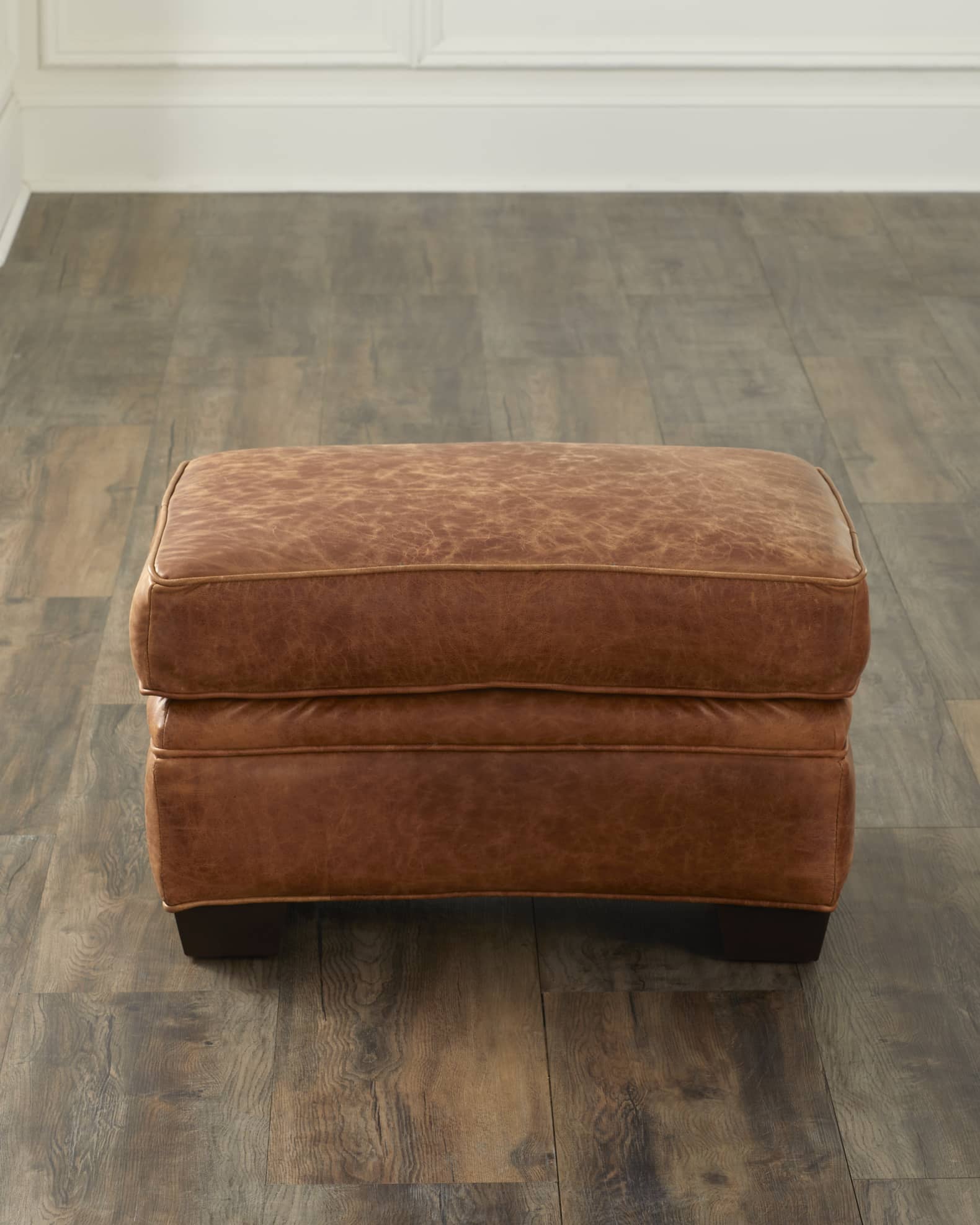 Hooker leather deals ottoman
