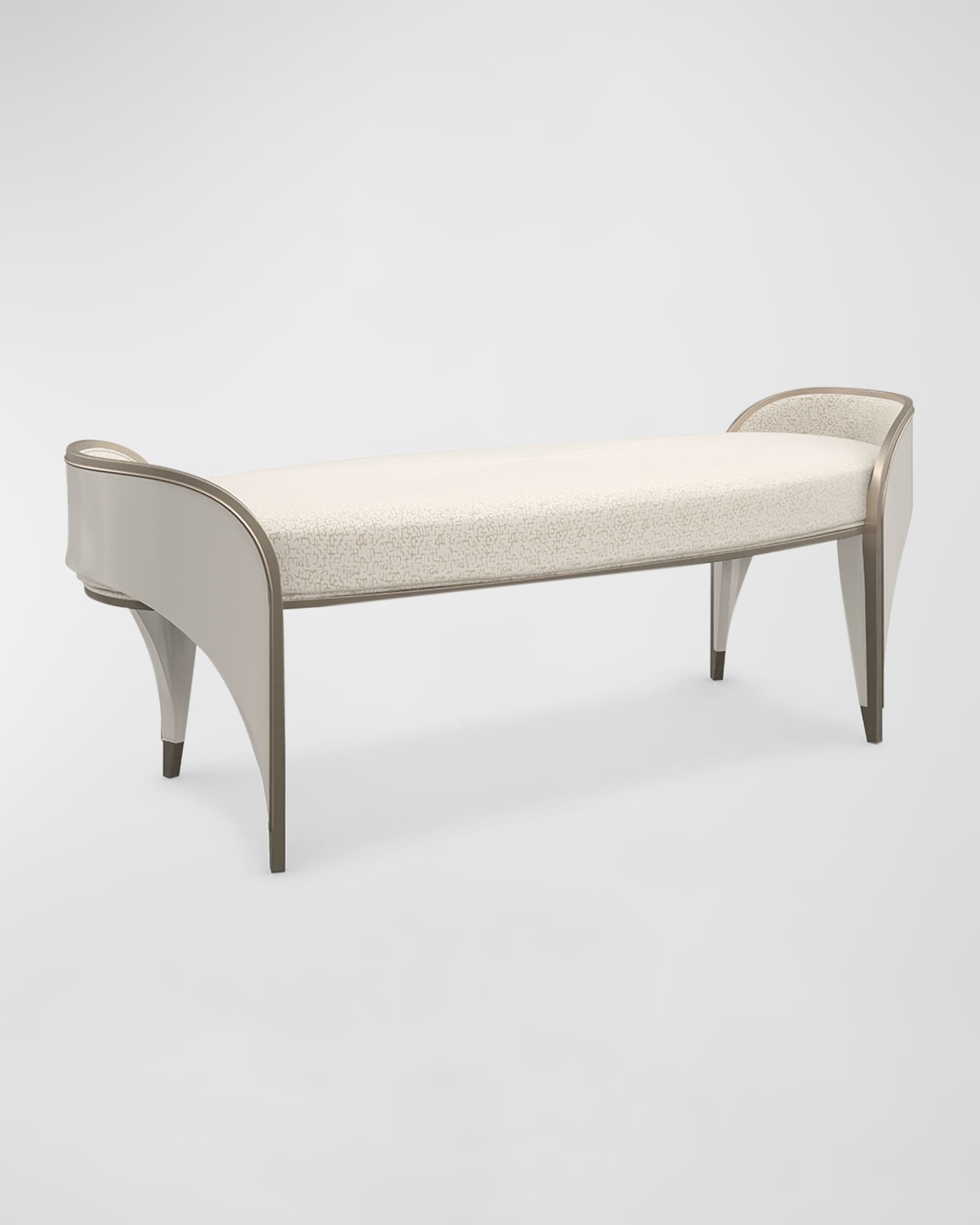 Curved bedroom bench sales