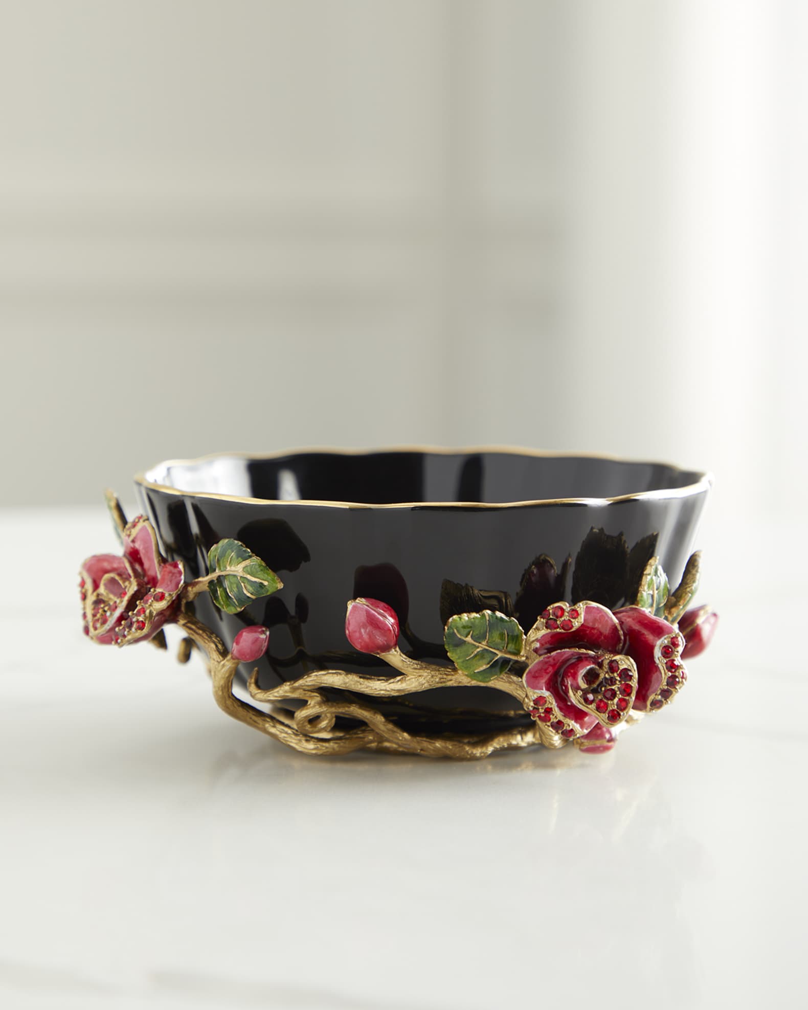 Jay Strongwater Nightbloom Bowl 
