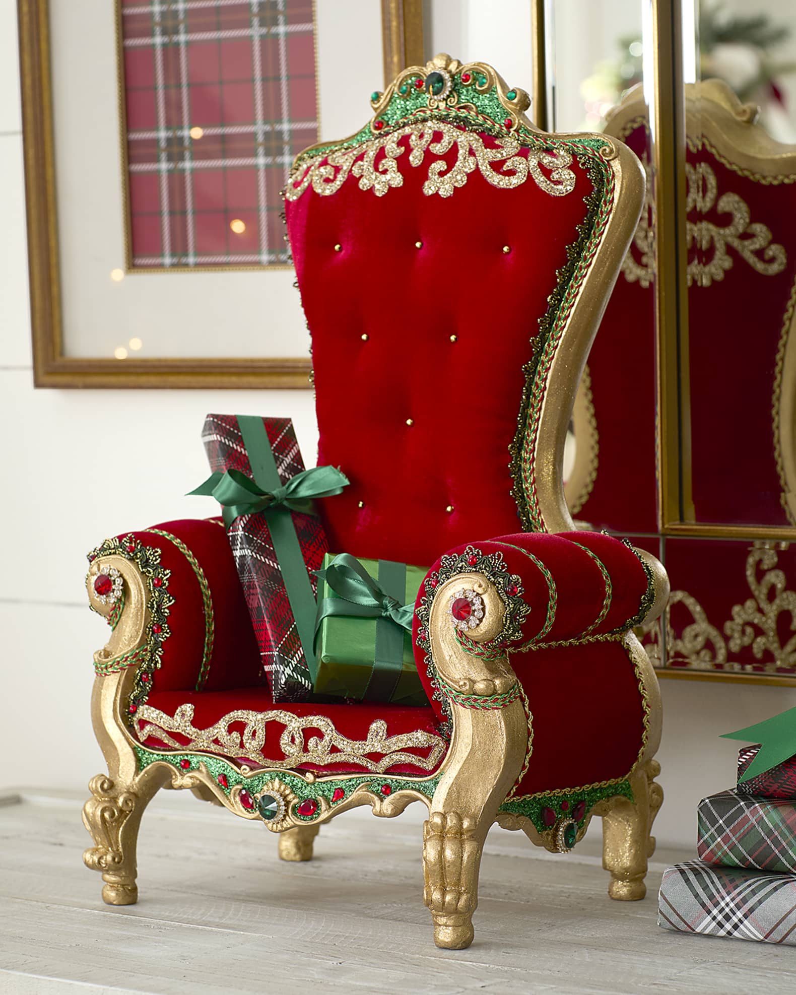Katherine's Collection Christmas in the City Santa Chair | Horchow