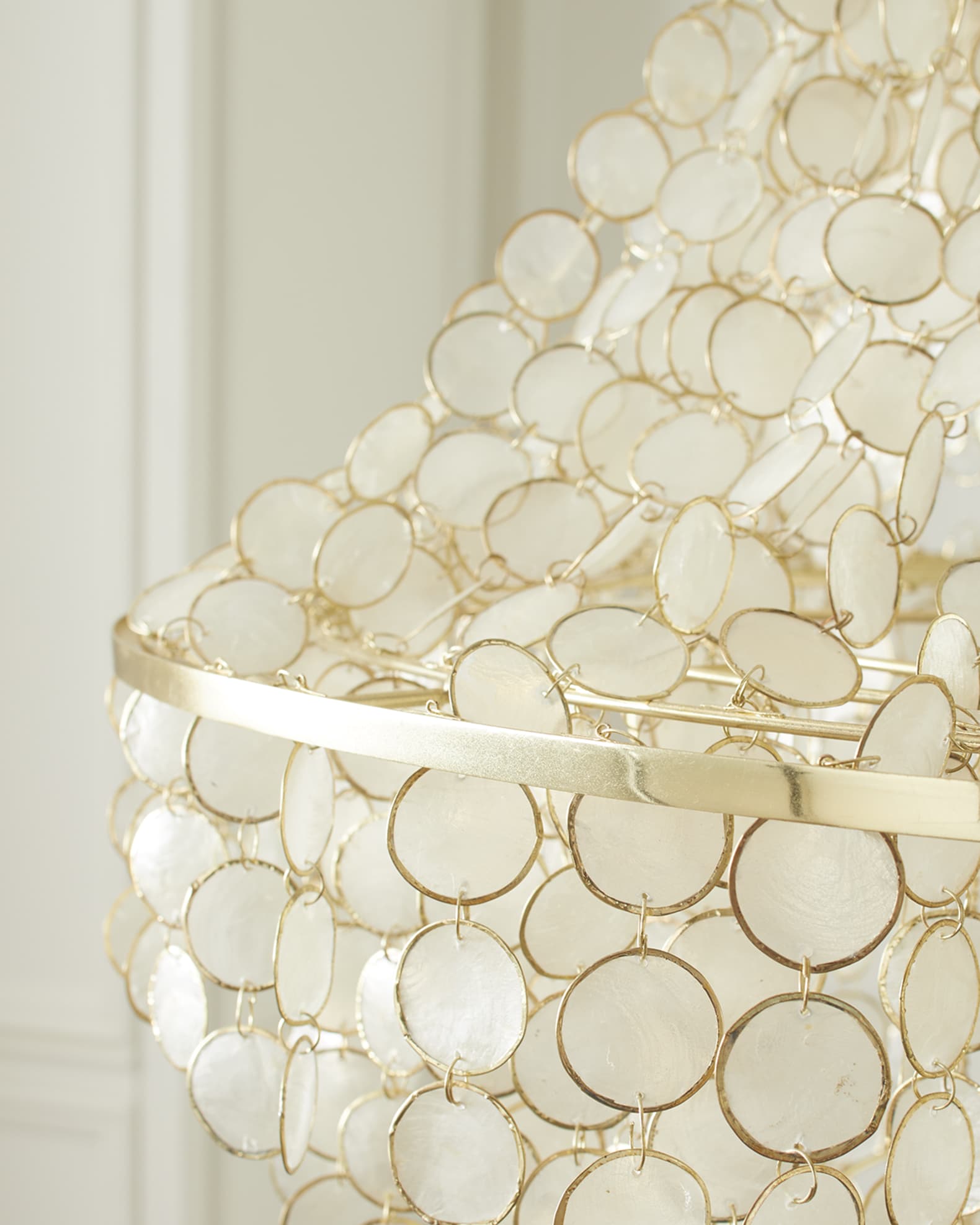 Neiman Marcus Alexandra Capiz Chandelier | Horchow