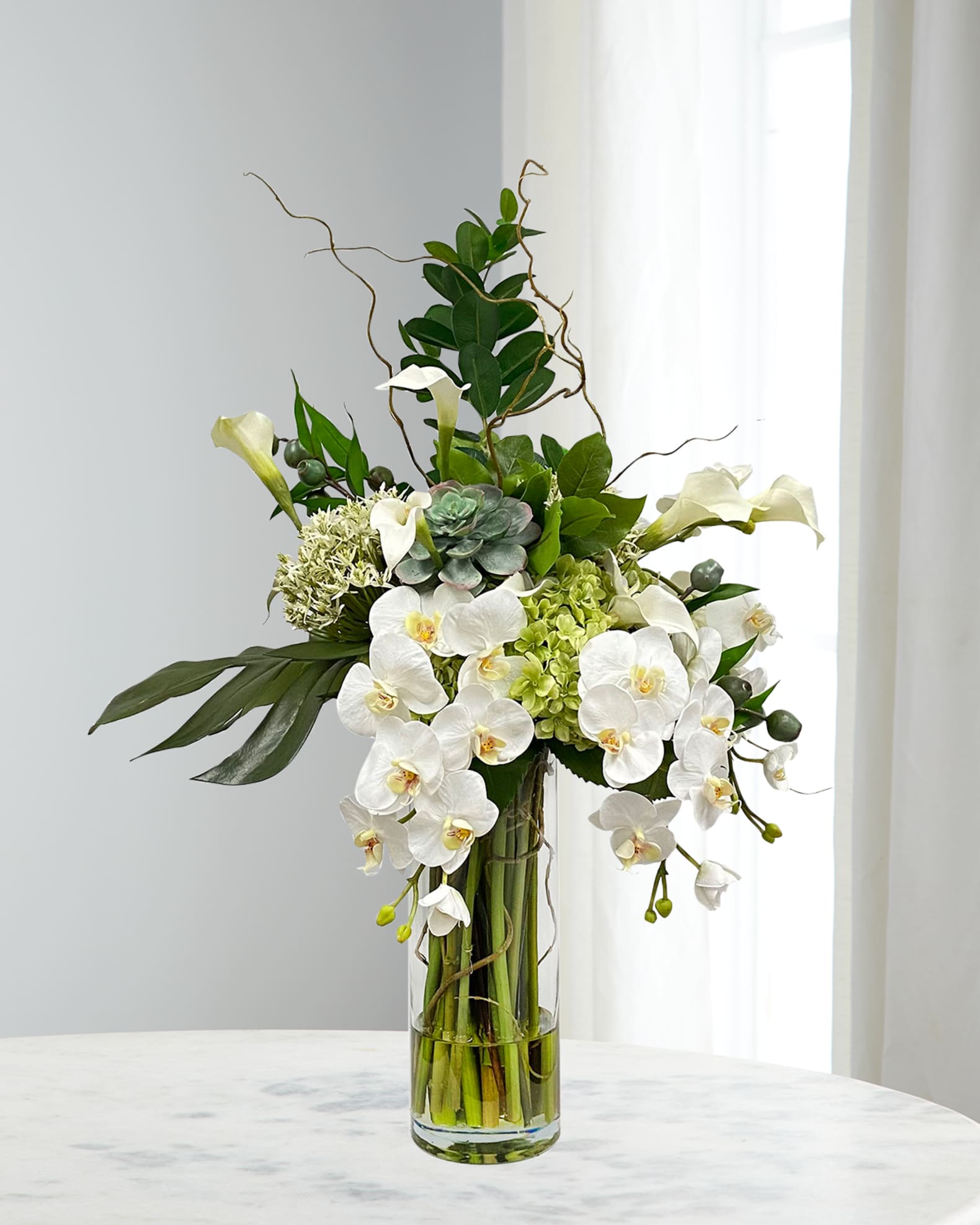 Winward Home Split Philo Orchid in Vase 