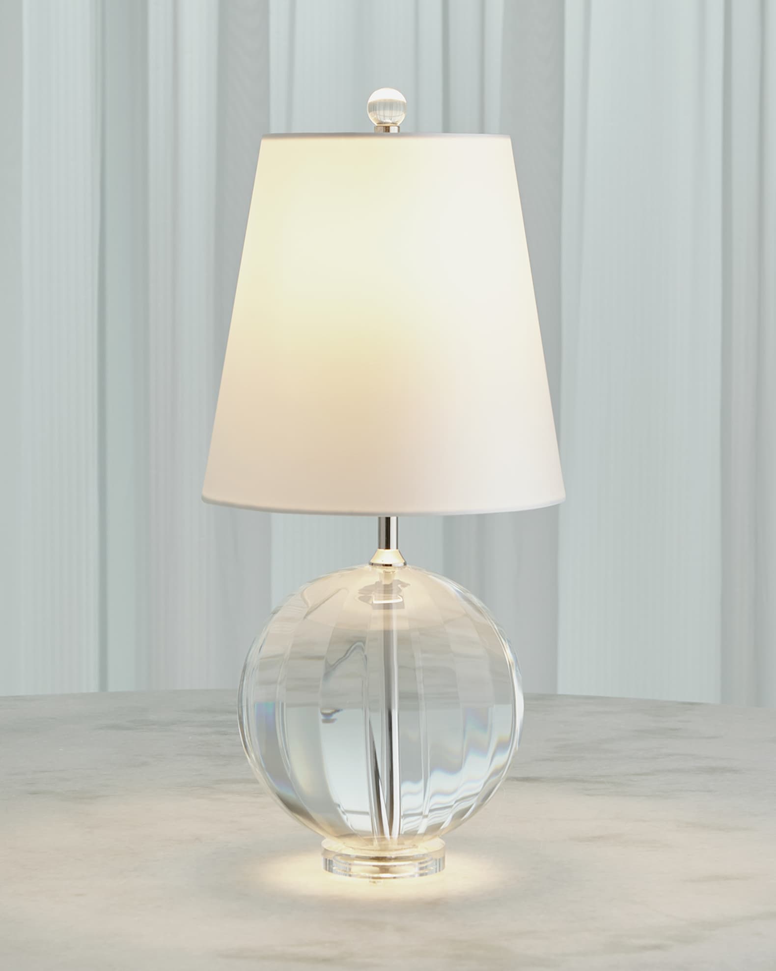 Crystal faceted best sale table lamp