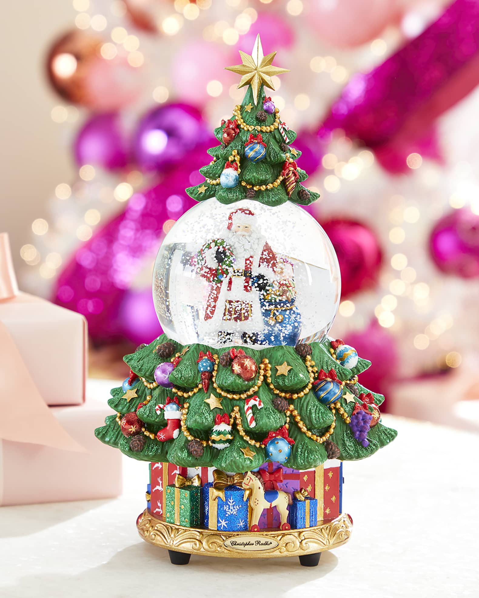Christopher Radko Oh Christmas Tree Snowglobe Horchow