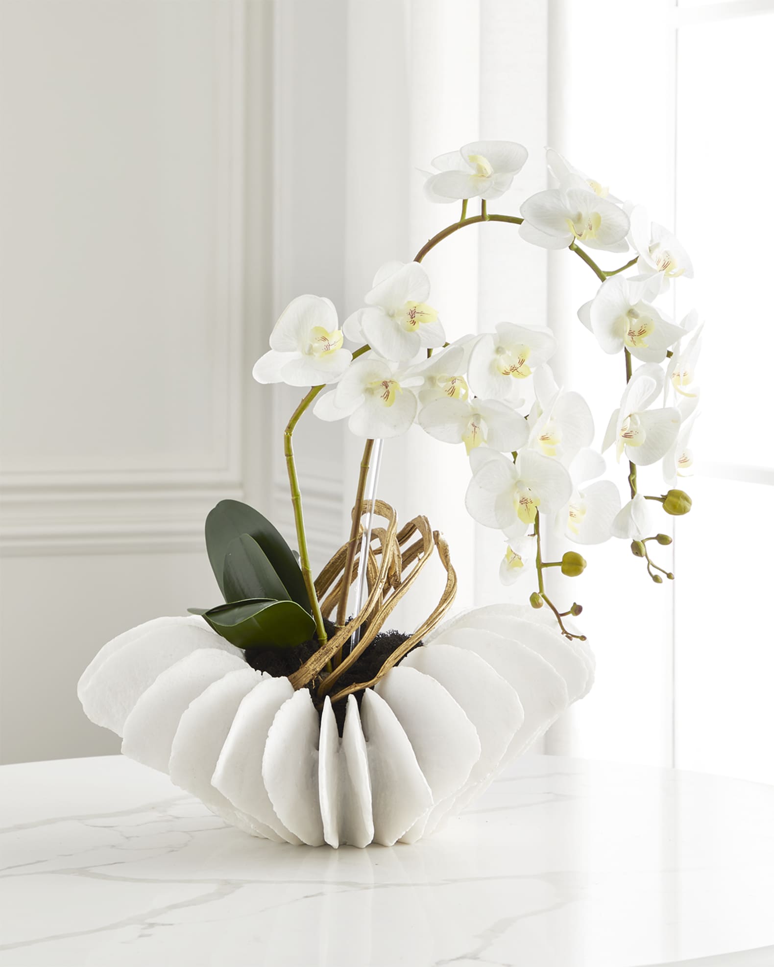 John-Richard Collection Golden Seas Faux-Floral Arrangement